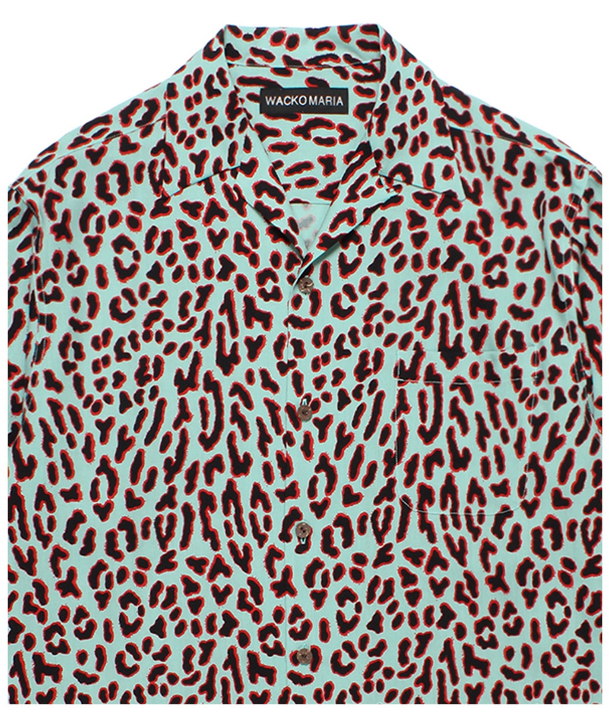 LEOPARD HAWAIIAN SHIRT【MINT】｜WACKO MARIA｜MELTING POT（正規取扱