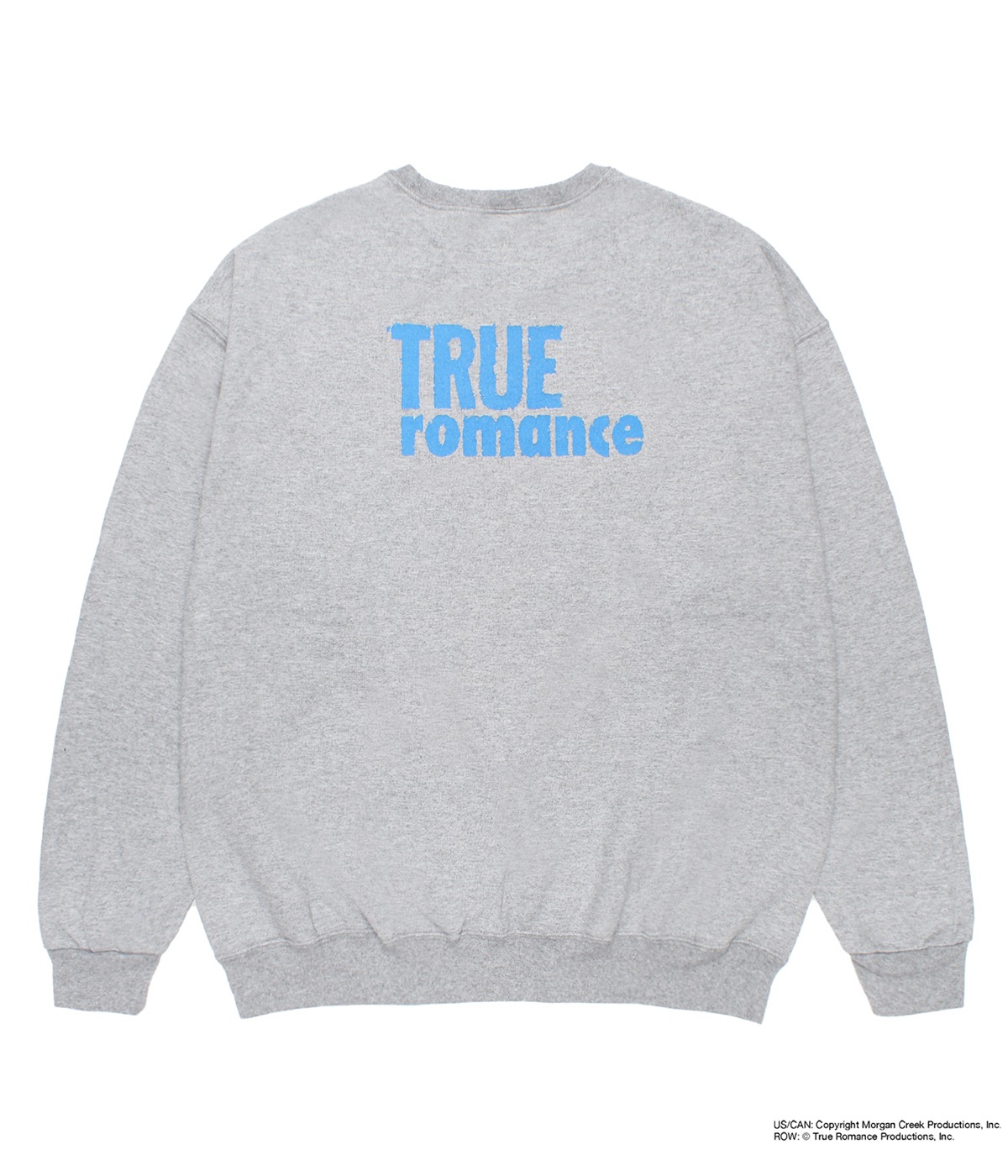 TRUE ROMANCE / CREW NECK SWEAT SHIRT (TYPE-2)【GRAY】