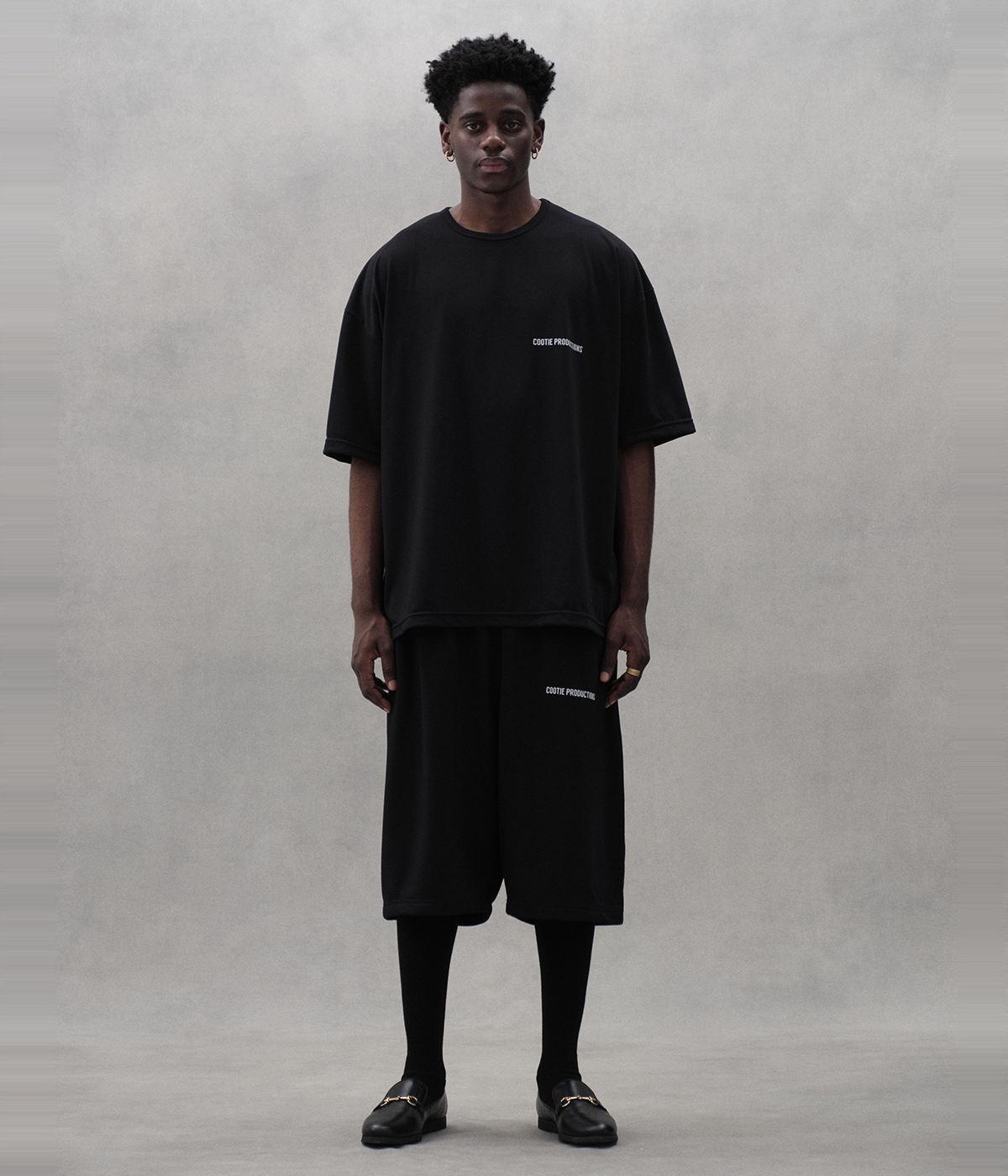 Dry Tech Jersey Oversized S/S Tee【BLACK】