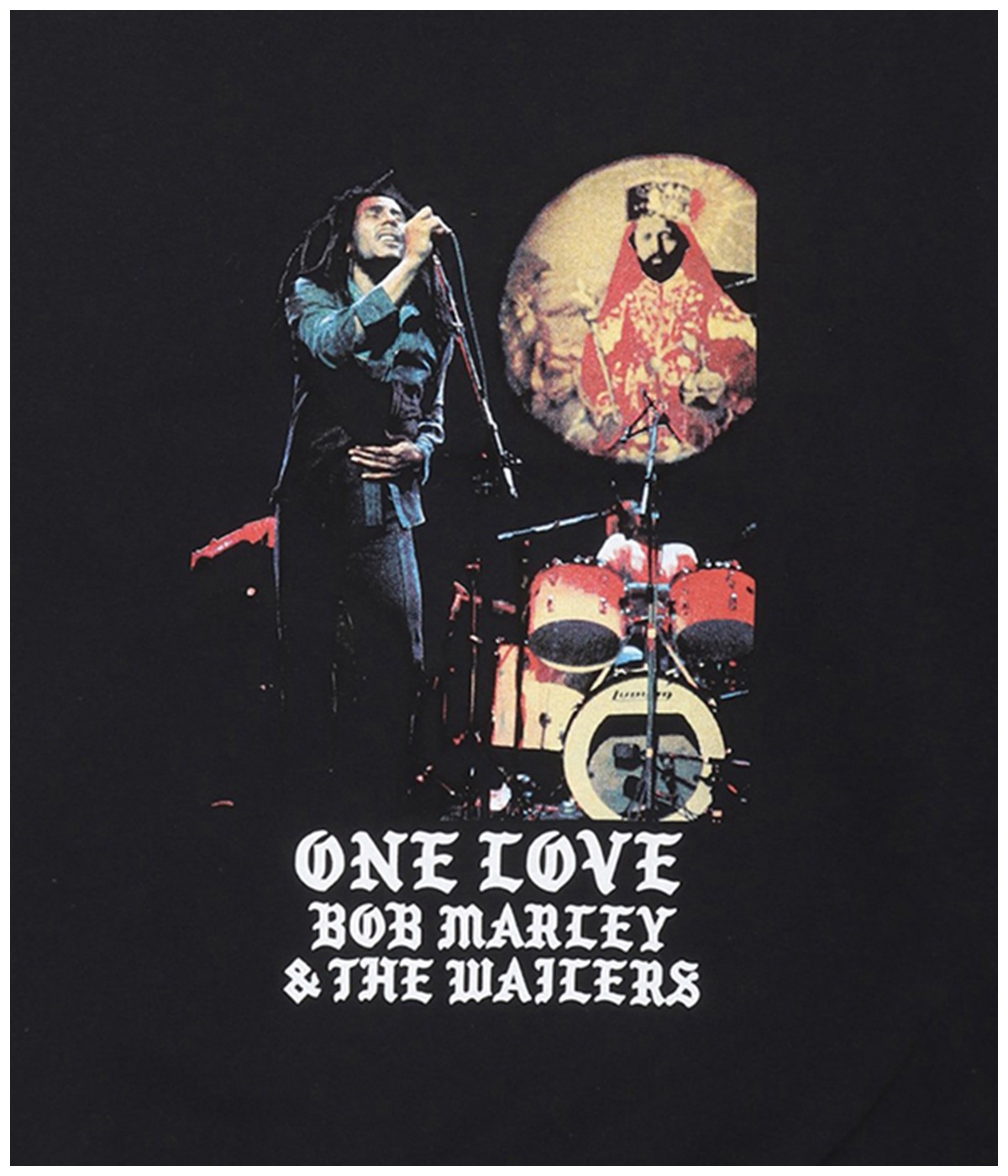 BOB MARLEY / CREW NECK SWEAT SHIRT (TYPE-1)【BLACK】｜WACKO