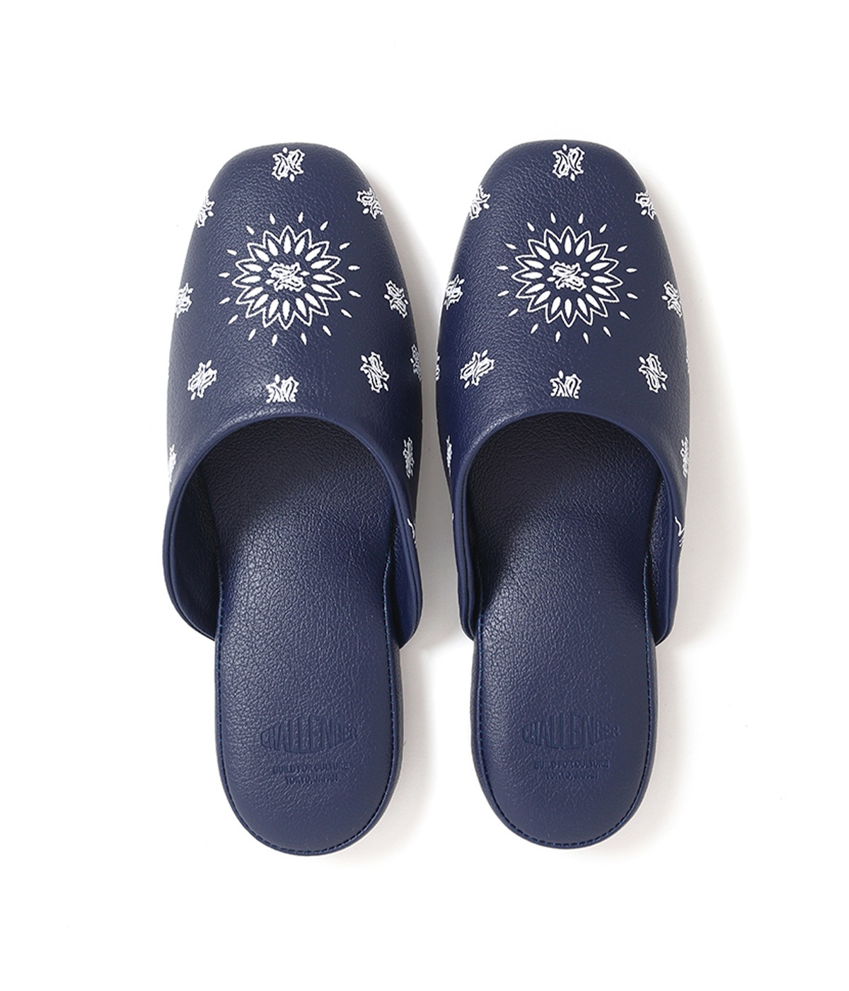 BANDANA SLIPPERS【NAVY】｜CHALLENGER｜MELTING POT（正規取扱店・通販）