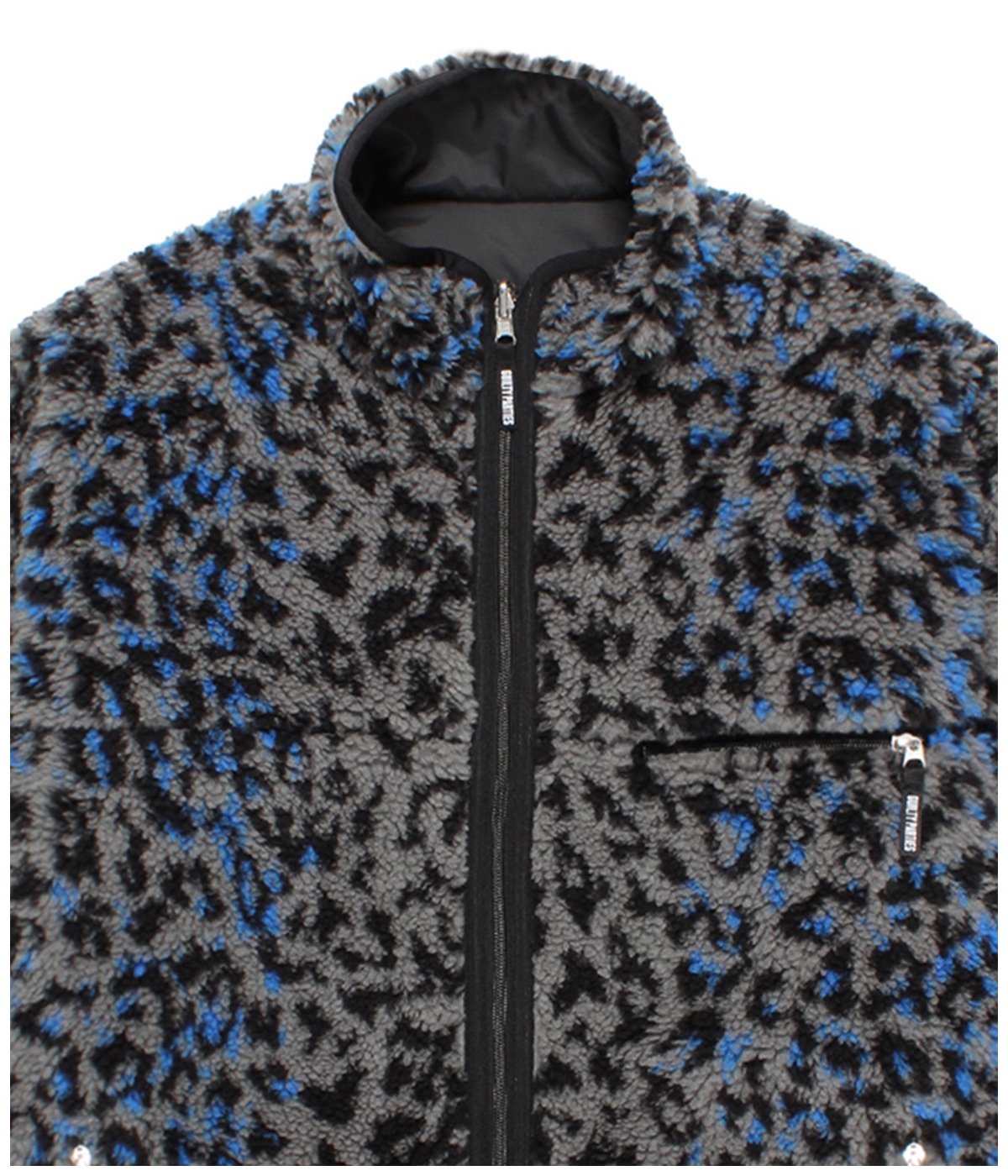 REVERSIBLE LEOPARD BOA FLEECE JACKET【GRAY】｜WACKO MARIA