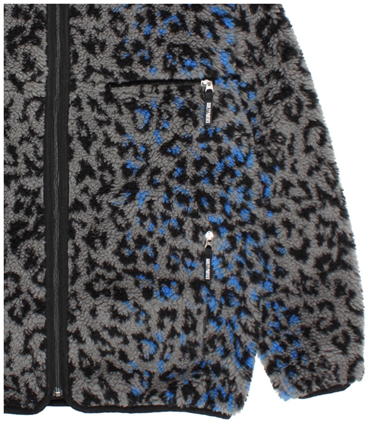 REVERSIBLE LEOPARD BOA FLEECE JACKET【GRAY】｜WACKO MARIA｜MELTING