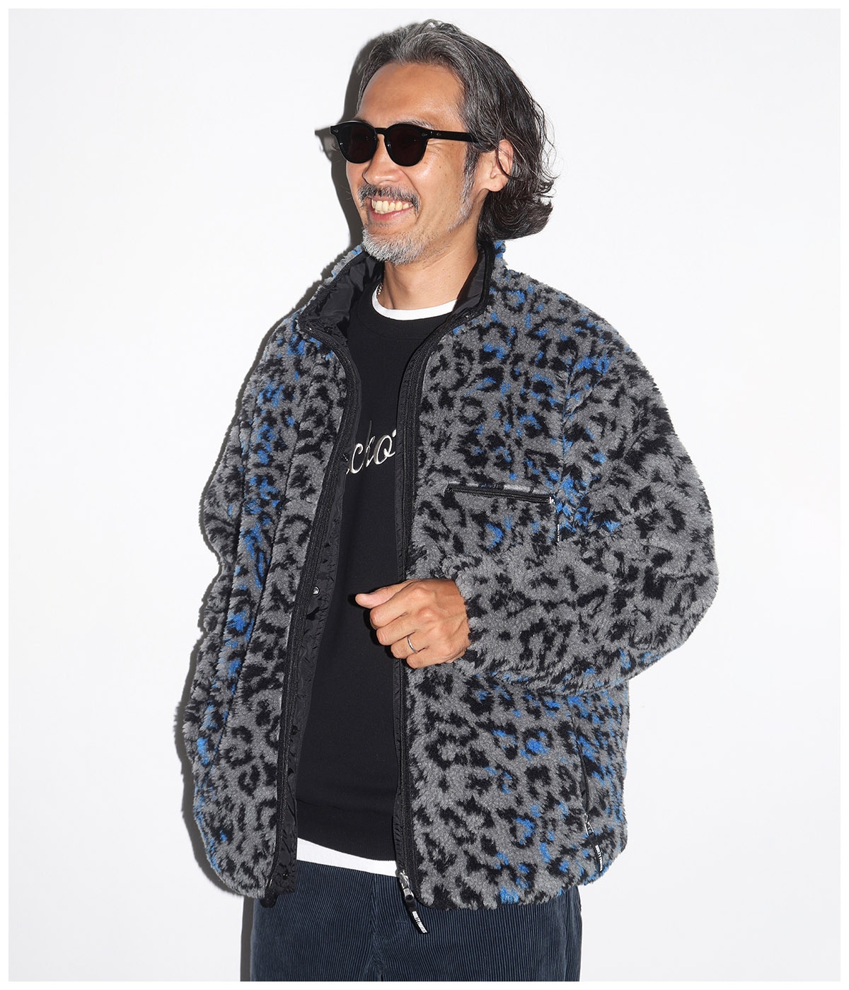 こーさん専用WACKO MARIA REVERSIBLE BOA FLEECE REVERSIBLE LEOPARD BOA FLEECE JACKET【WHITE】｜WACKO MARIA