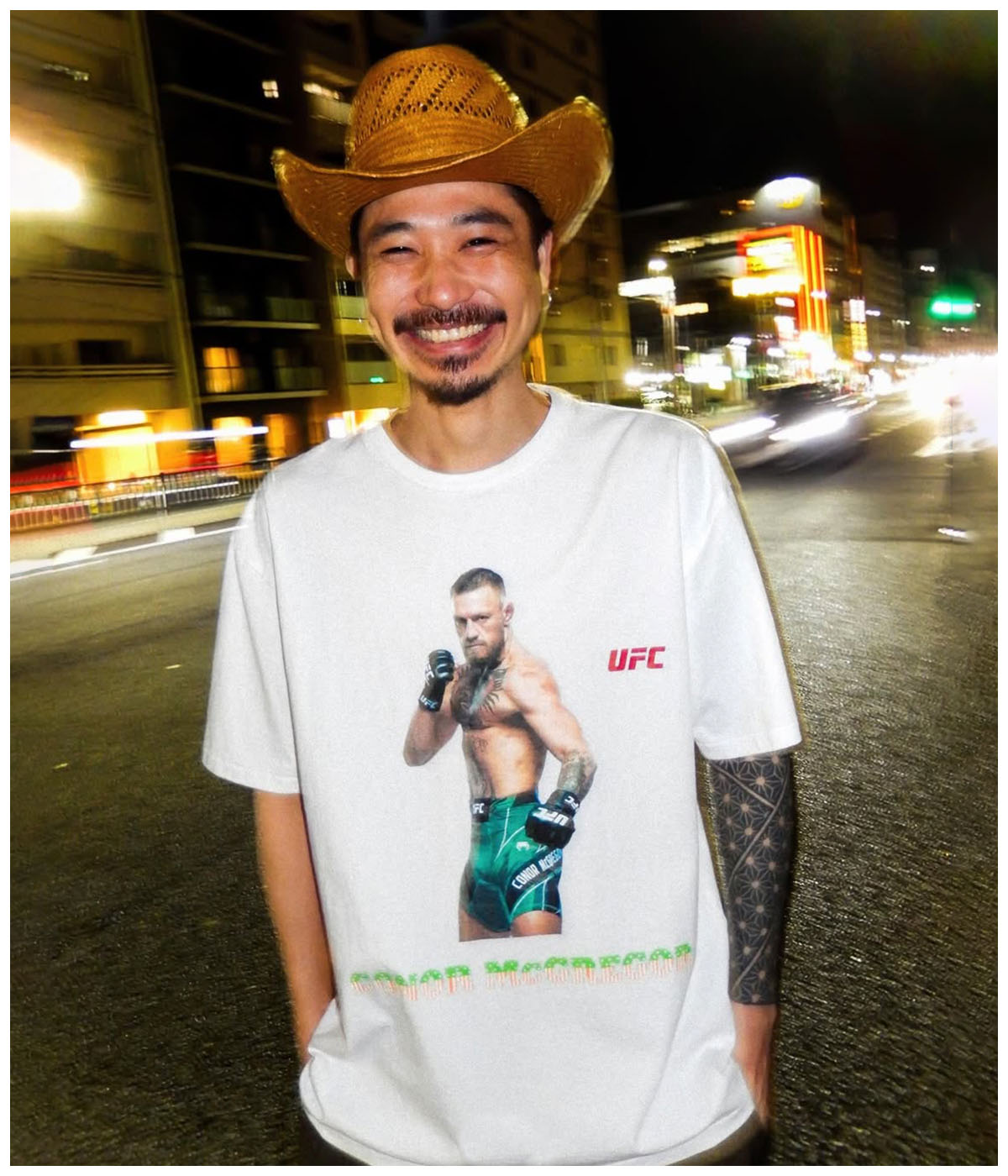 UFC / WASHED HEAVY WEIGHT T-SHIRT (TYPE-2)【WHITE】