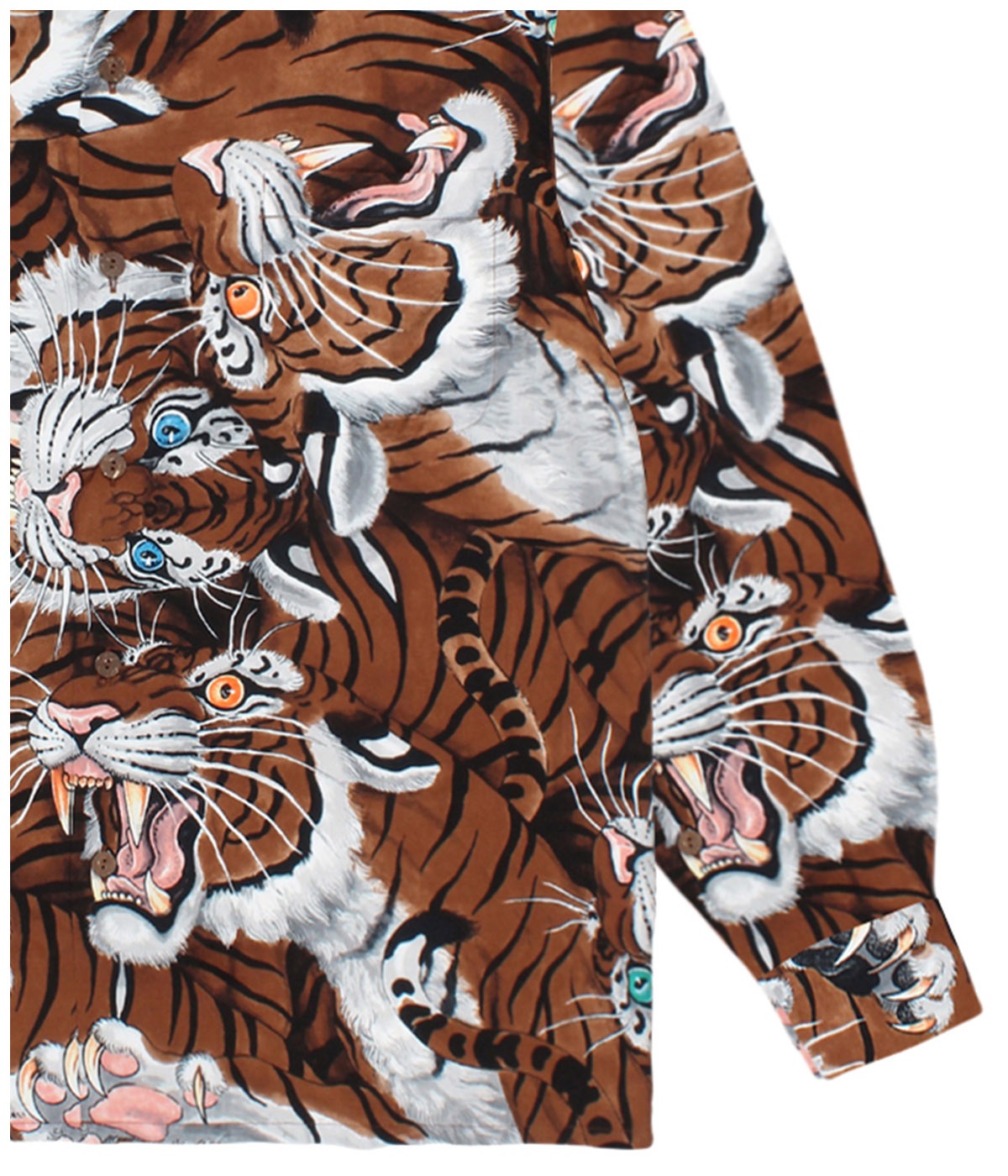 TIM LEHI / HAWAIIAN SHIRT L/S (TYPE-2)【BROWN】｜WACKO MARIA