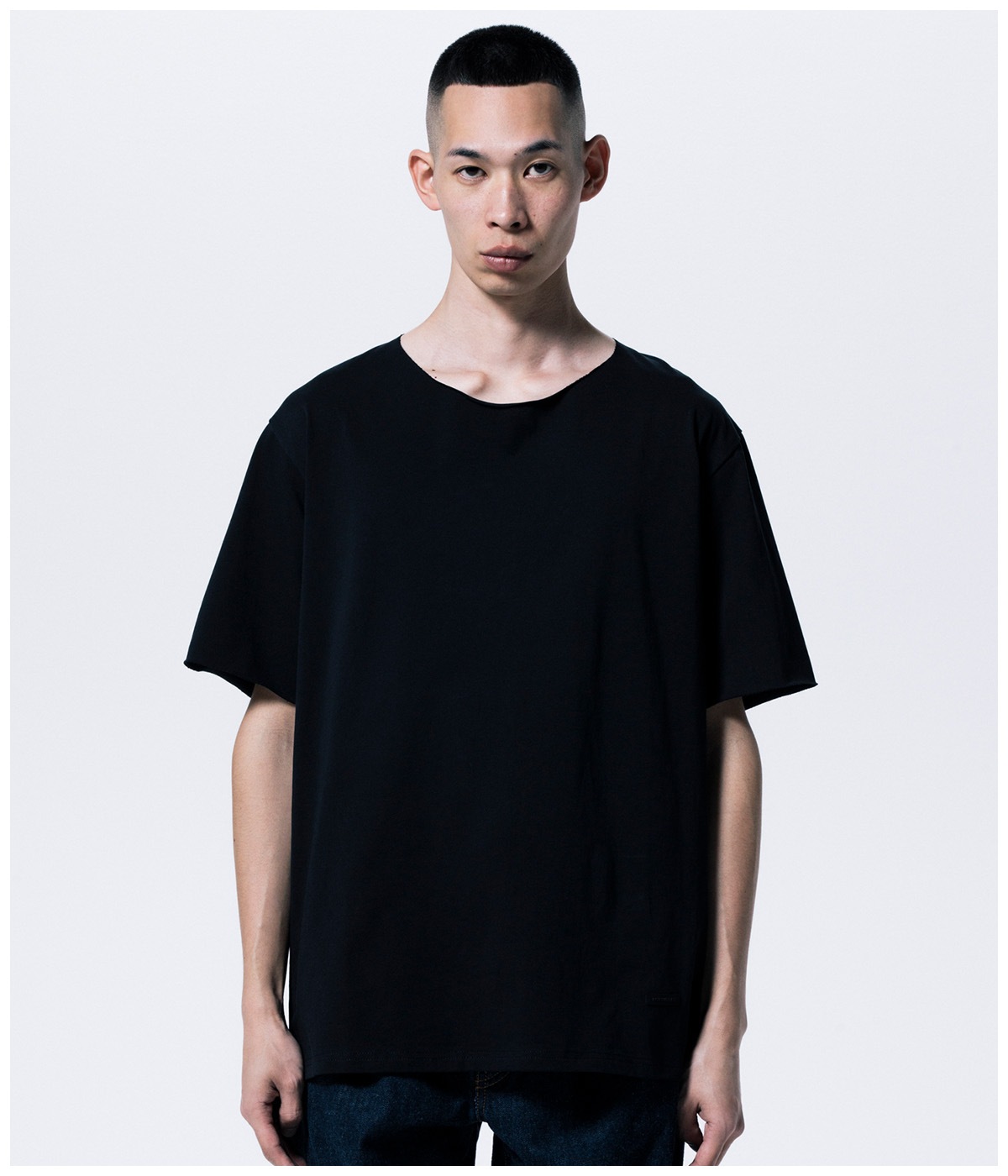 R9 CUTOFF TEE【BLACK】