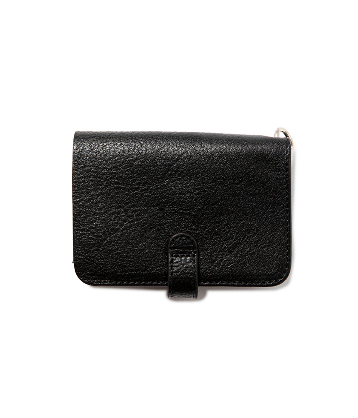 SILVER STAR CONCHO STRAP LEATHER WALLET【BLACK】｜CALEE