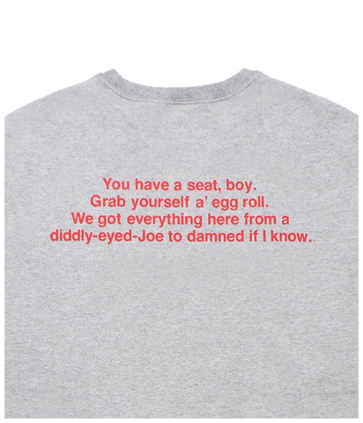 TRUE ROMANCE / CREW NECK SWEAT SHIRT (TYPE-1)【GRAY】