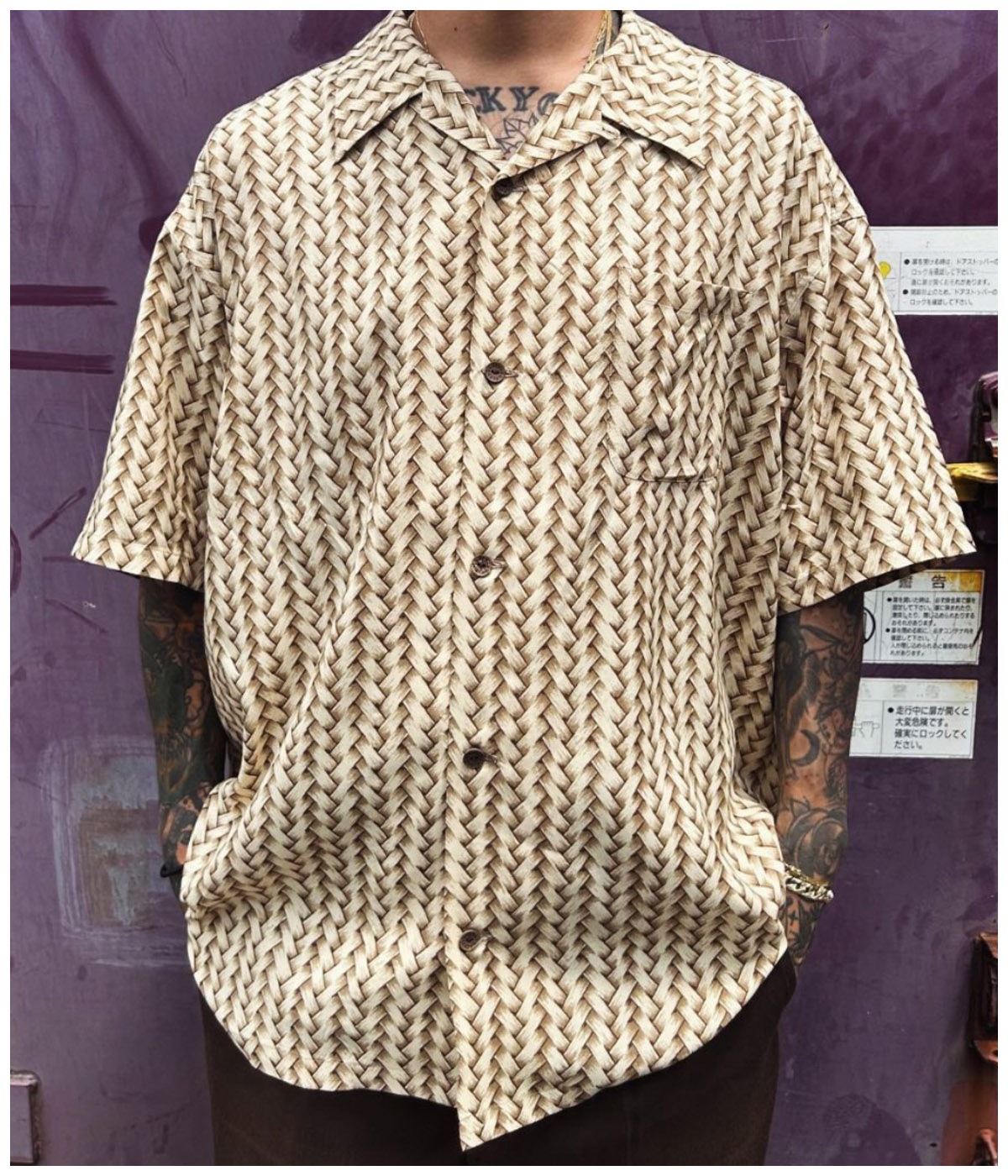 BIG BAMBOO HAWAIIAN SHIRT【BEIGE】｜EXODUS｜MELTING POT（正規取扱