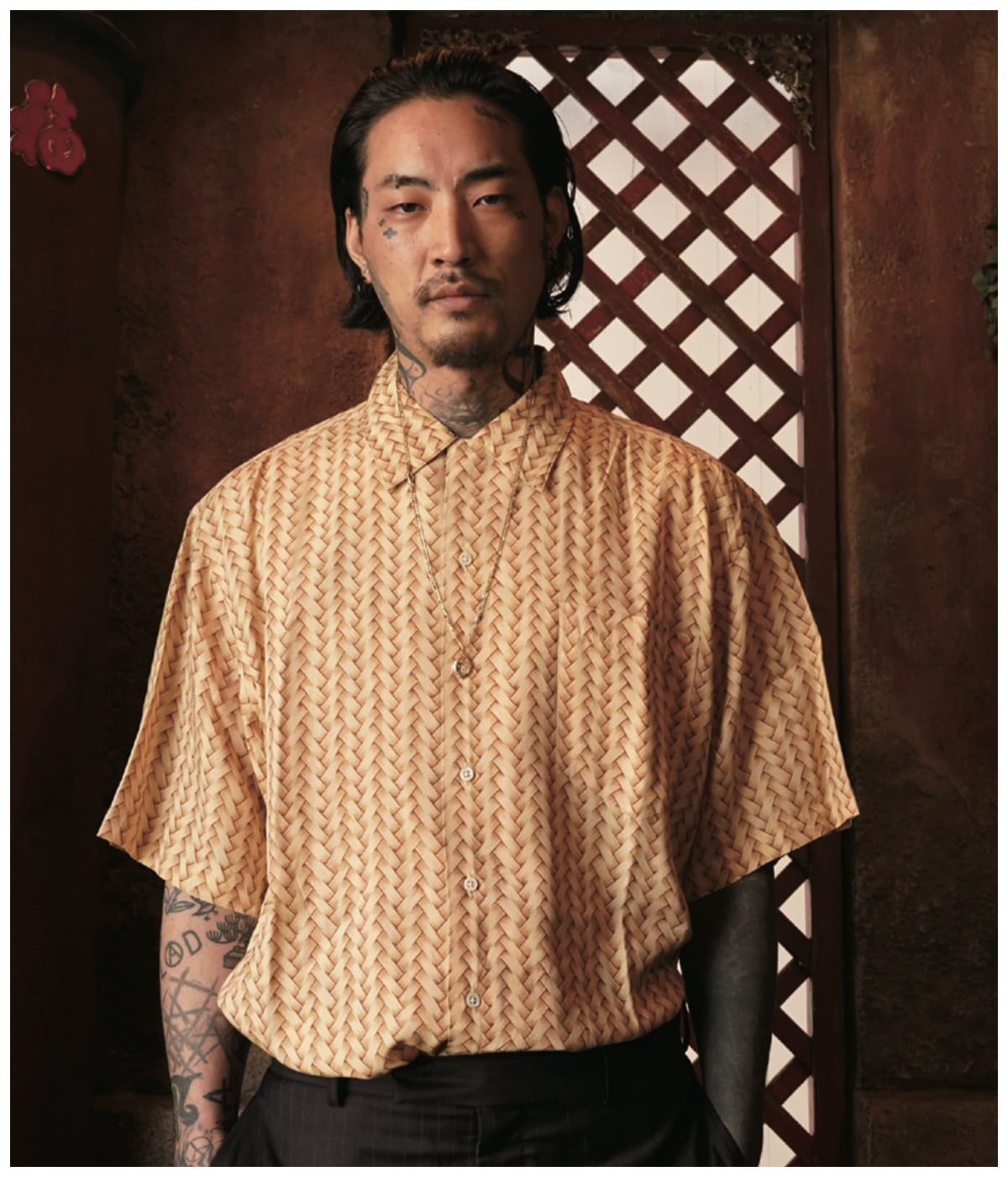 BIG BAMBOO HAWAIIAN SHIRT【BEIGE】｜EXODUS｜MELTING POT