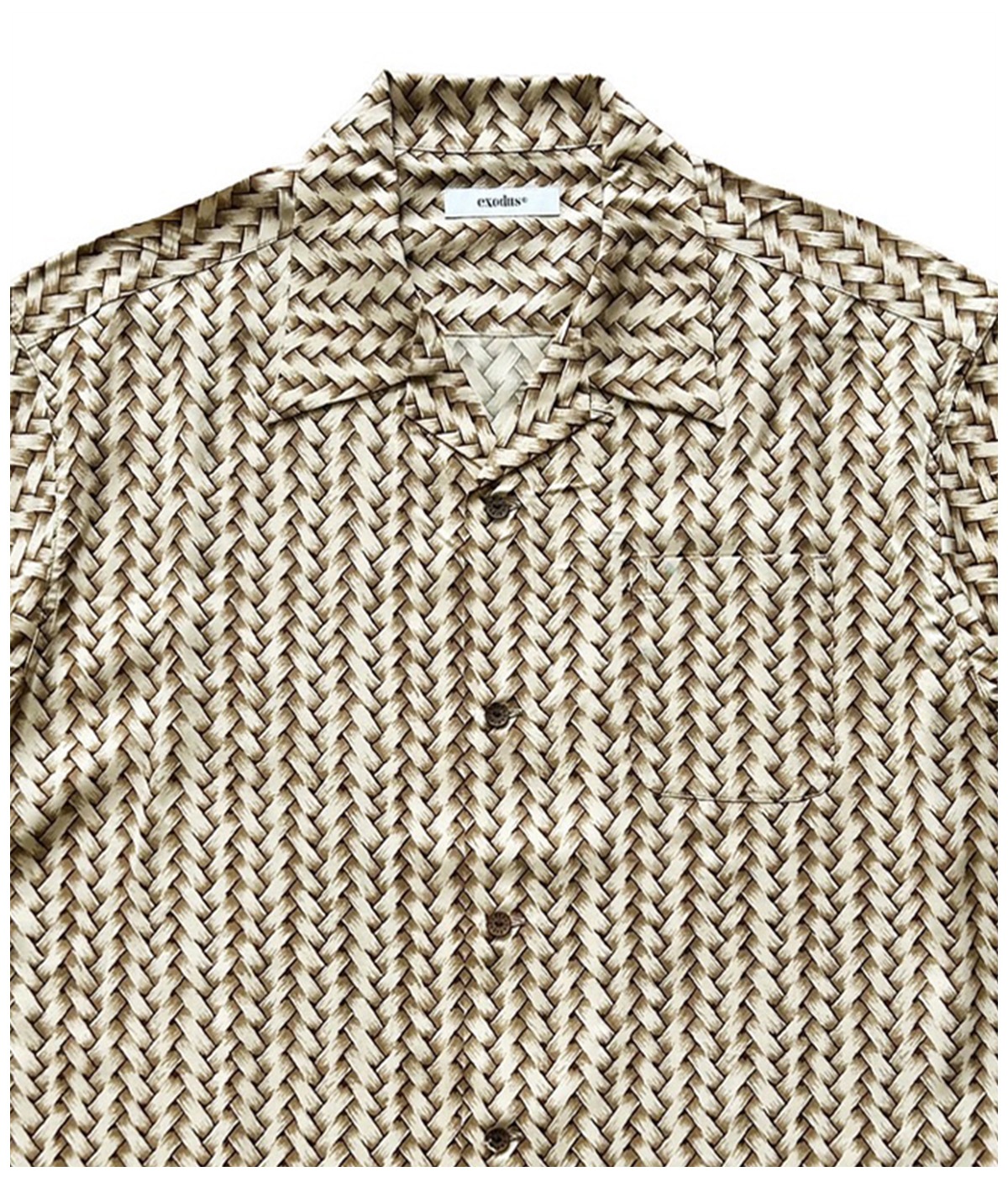 BIG BAMBOO HAWAIIAN SHIRT【BEIGE】｜EXODUS｜MELTING POT（正規取扱