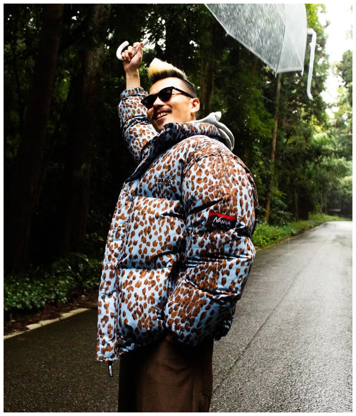 ジャケット・アウター WACKO MARIA Down Jacket Leopard WACKOMARIA NANGA LEOPARD FUR DOWN JACKET