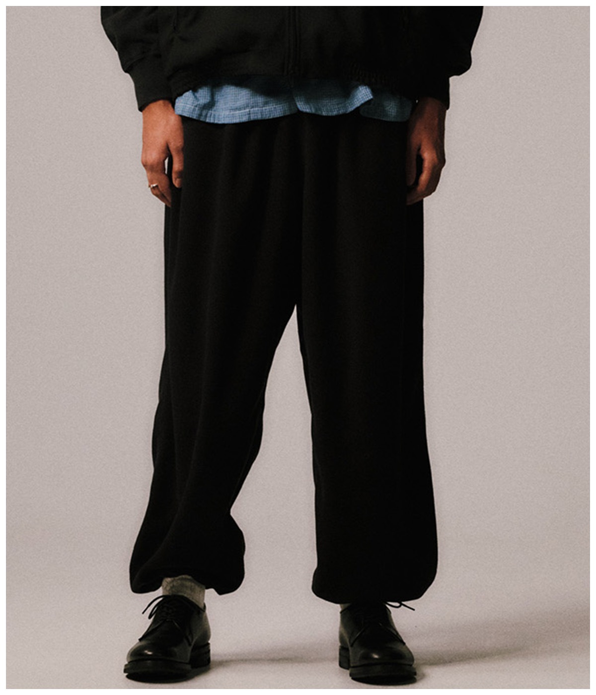 Fleece Wide Easy Pants【BLACK】