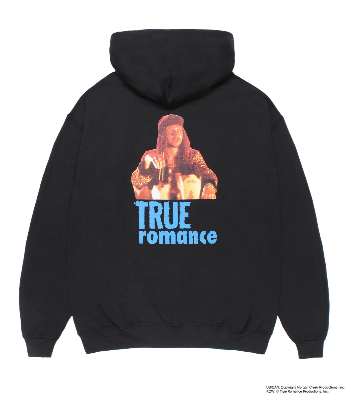 TRUE ROMANCE / HOODED SWEAT SHIRT (TYPE-1)【BLACK】