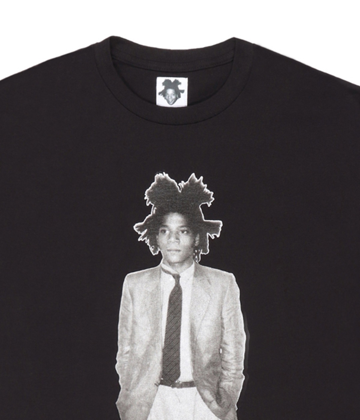 JEAN-MICHEL BASQUIAT / CREW NECK T-SHIRT (TYPE-2)【BLACK】