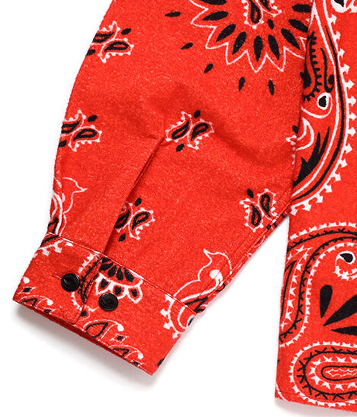 L/S BANDANA NEL SHIRT【RED】｜CHALLENGER｜MELTING POT（正規取扱店