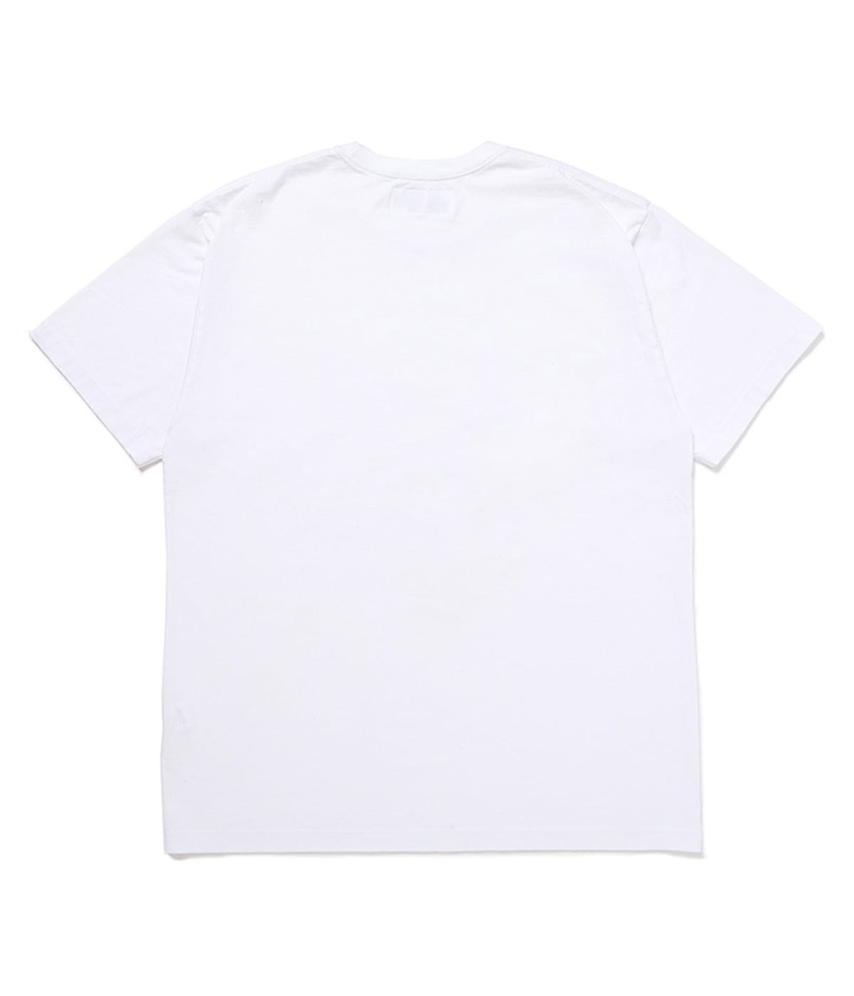 TWO TONE LOGO TEE【WHITE】