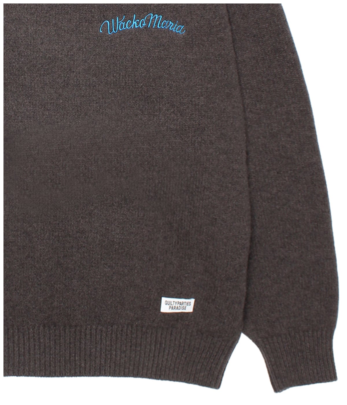 トップス WACKO MARIA CLASSIC KNIT SWEATER CLASSIC KNIT SWEATER (TYPE-1)【GRAY】｜WACKO MARIA｜MELTING