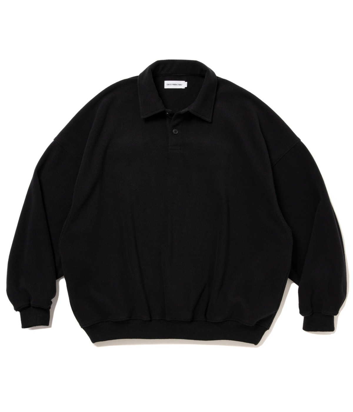Fleece Sweat Polo Shirt【BLACK】｜COOTIE PRODUCTIONS®︎｜MELTING
