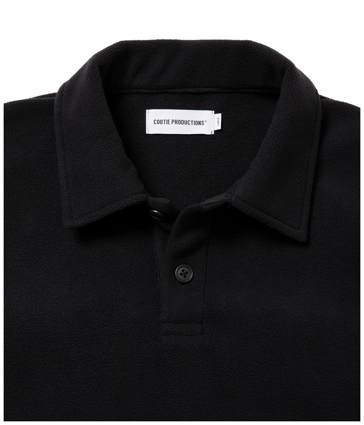 Fleece Sweat Polo Shirt【BLACK】｜COOTIE PRODUCTIONS®︎｜MELTING