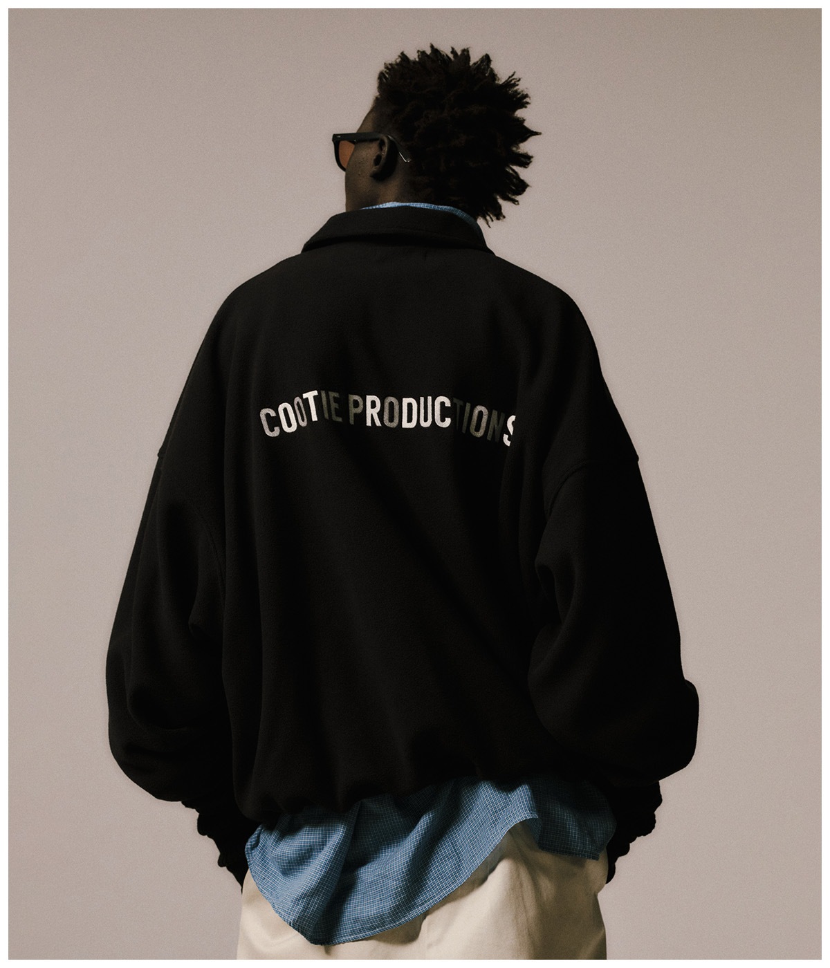 Fleece Sweat Polo Shirt【BLACK】｜COOTIE PRODUCTIONS®︎｜MELTING