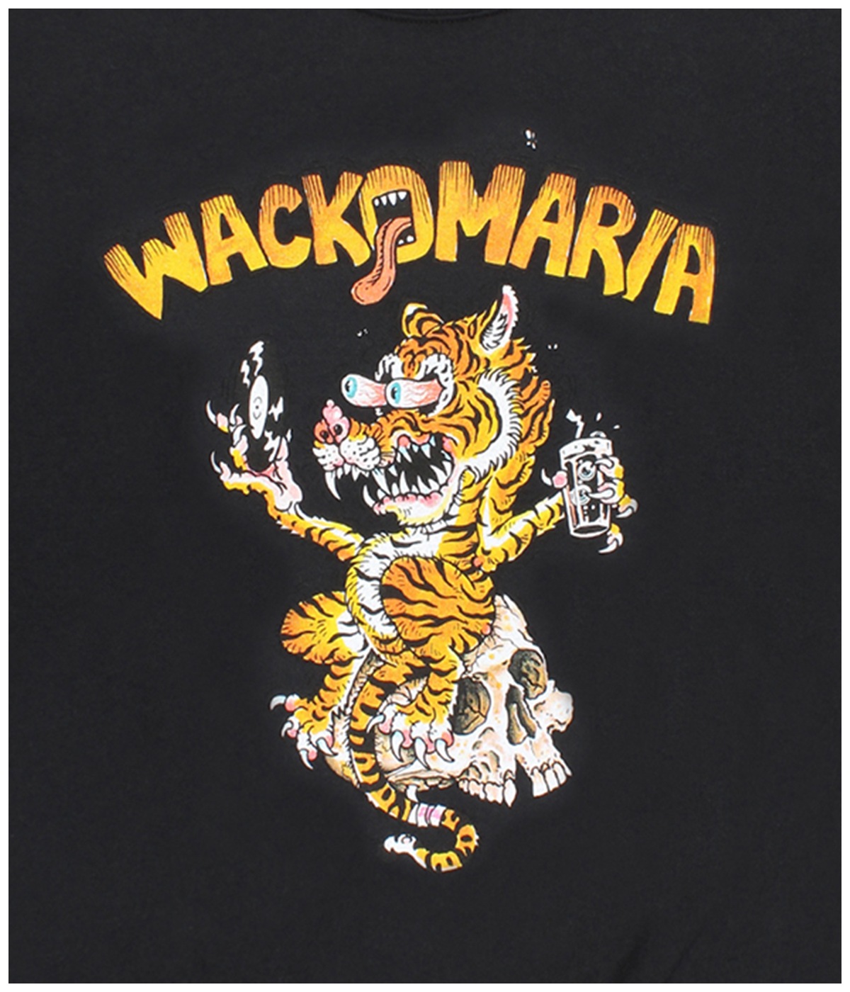 TIM LEHI / SWEAT SHIRT【BLACK】｜WACKO MARIA｜MELTING POT（正規