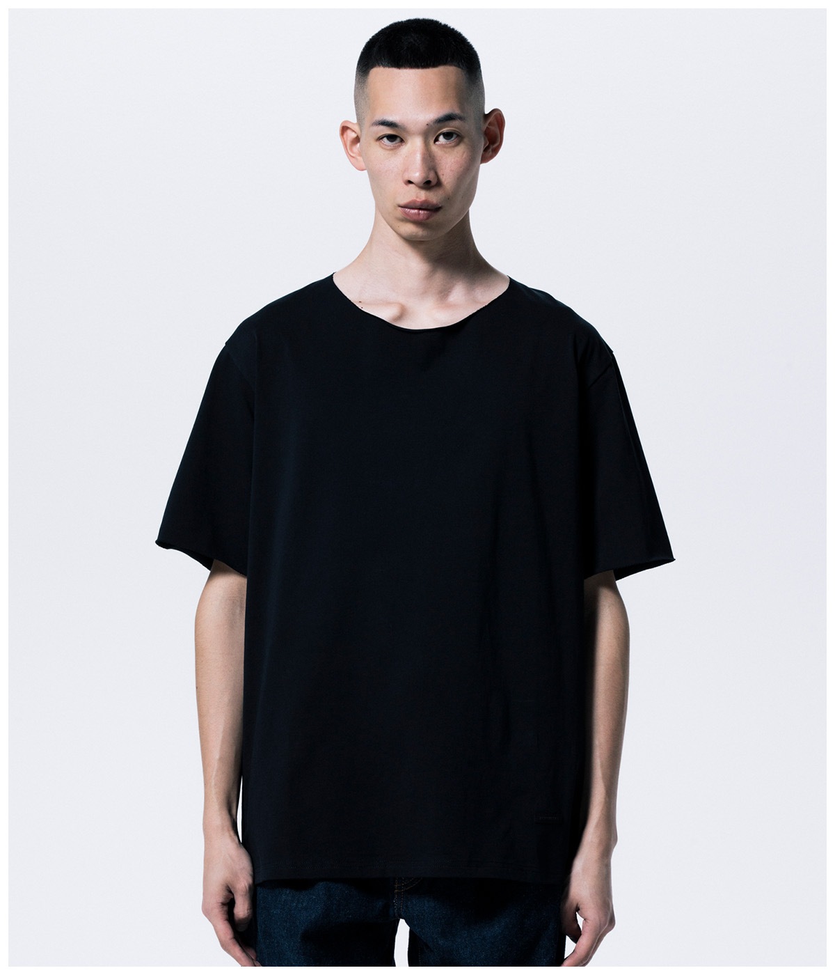 RWMN CUTOFF TEE【BLACK】