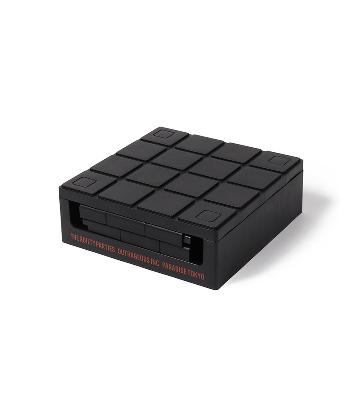 FOLDABLE CONTAINER -SMALL-【BLACK】｜WACKO MARIA｜MELTING POT