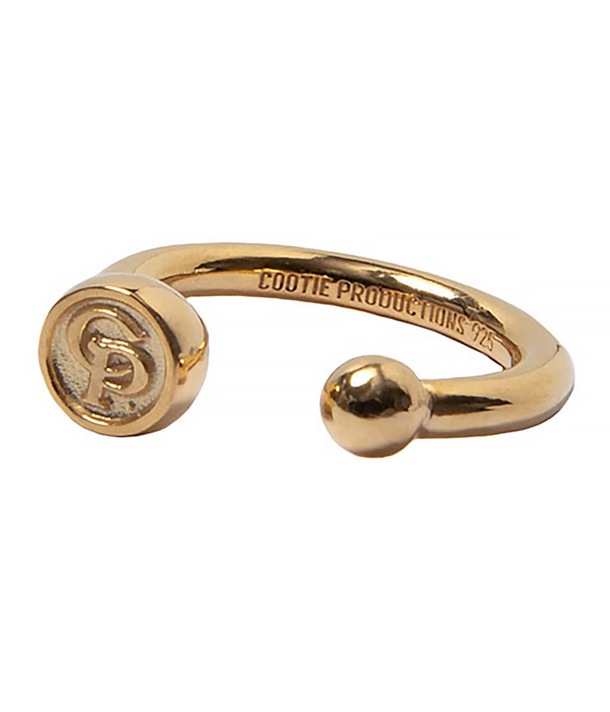 Symbol Gap Ring【GOLD】｜COOTIE PRODUCTIONS®︎｜MELTING POT（正規