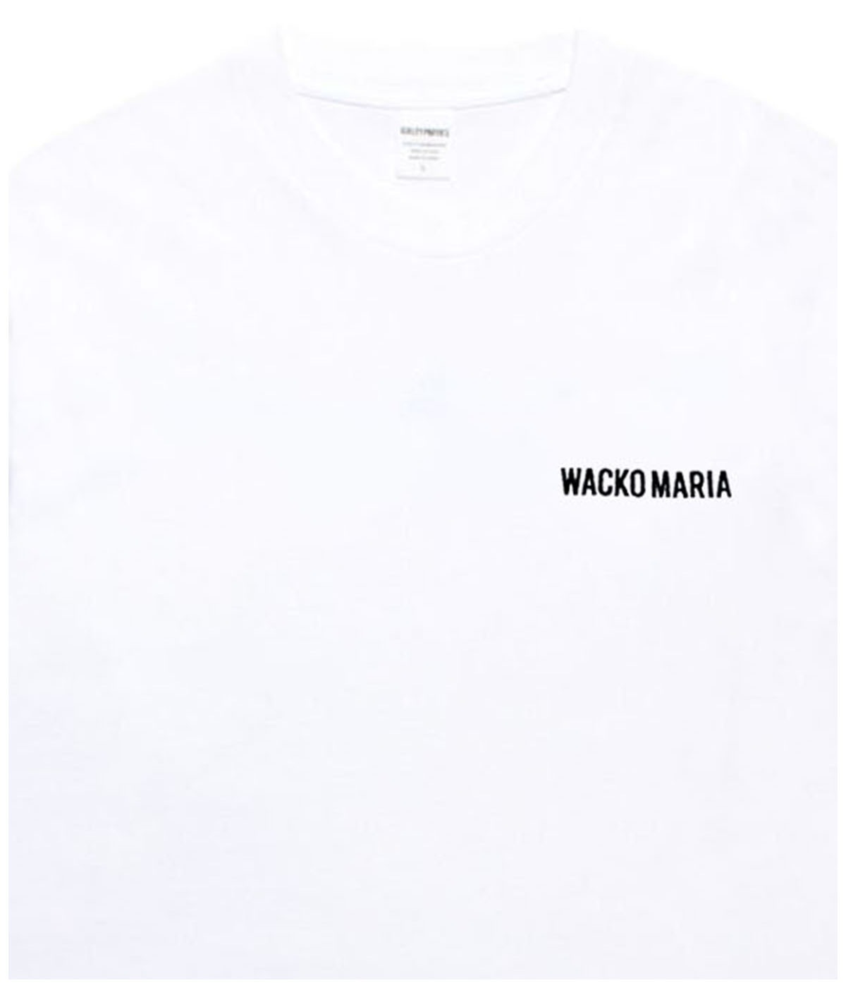 WASHED HEAVY WEIGHT LONG SLEEVE T-SHIRT【WHITE】｜WACKO MARIA