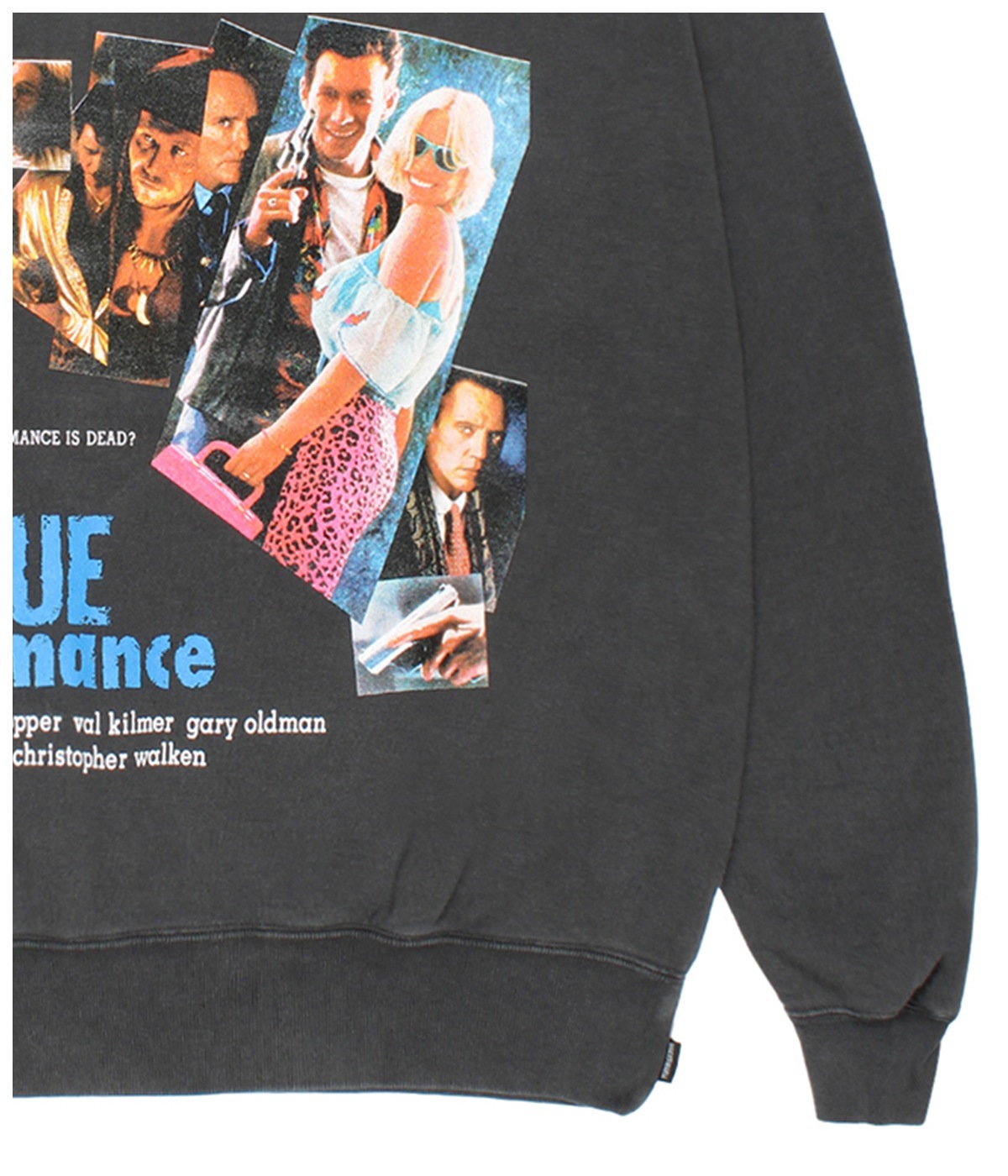 TRUE ROMANCE / WASHED HEAVY WEIGHT SWEAT SHIRT【CHARCOAL】