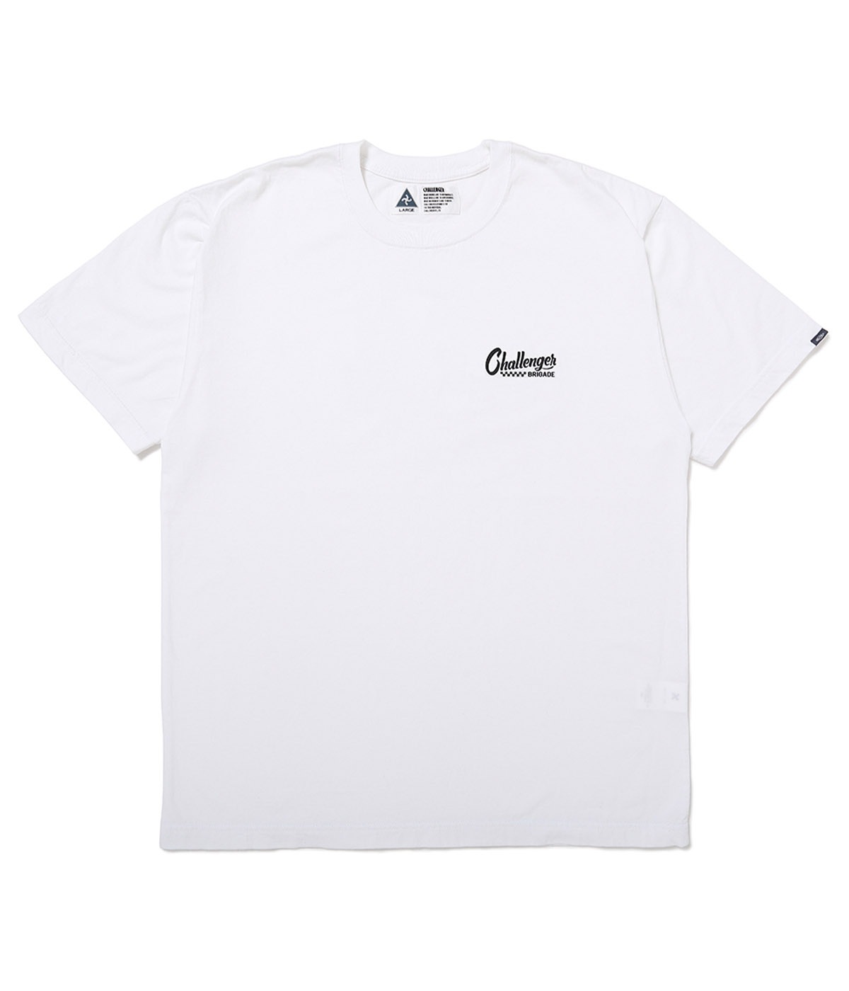 CHECKER LOGO TEE【WHITE】