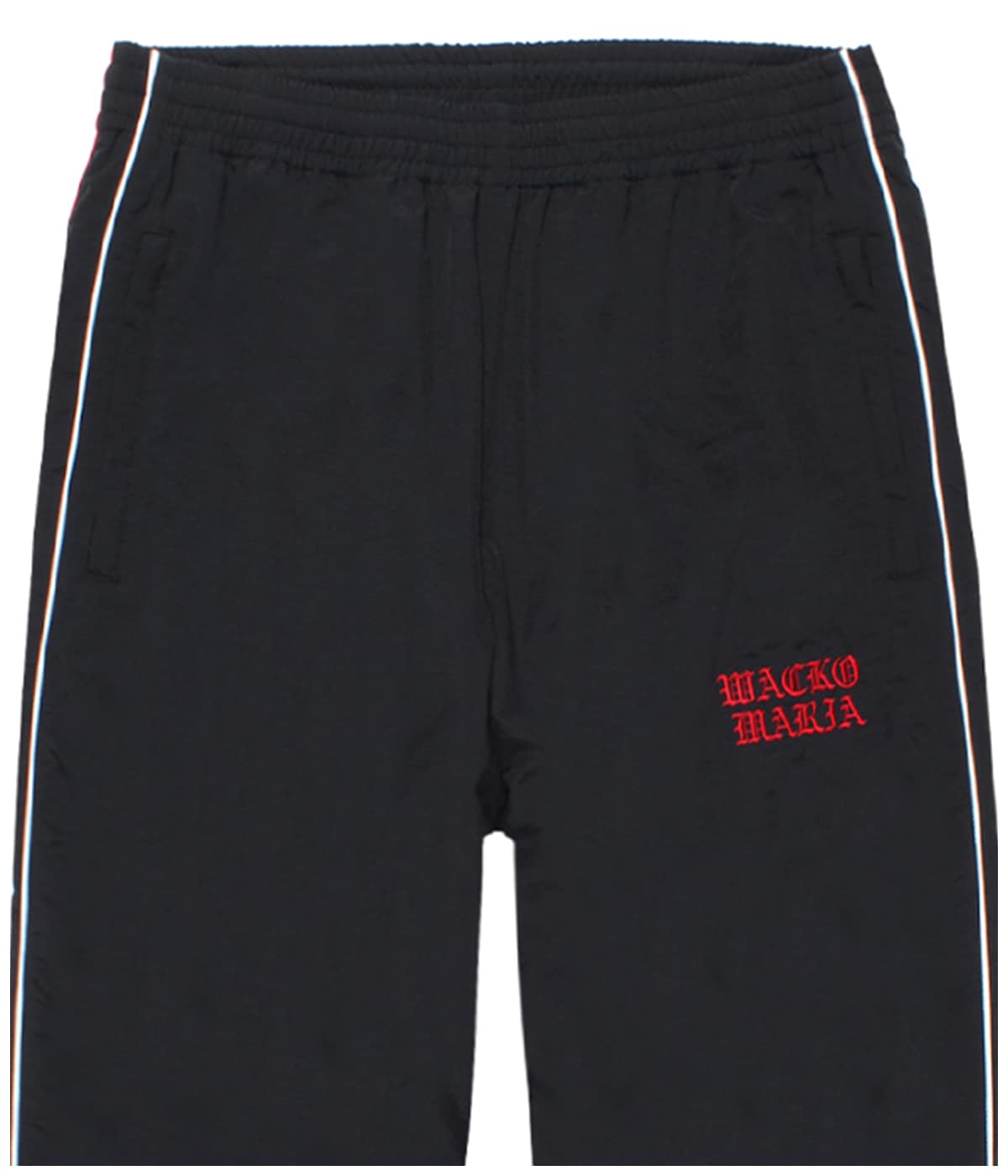 NYLON TRACK PANTS (TYPE-1)【BLACK】