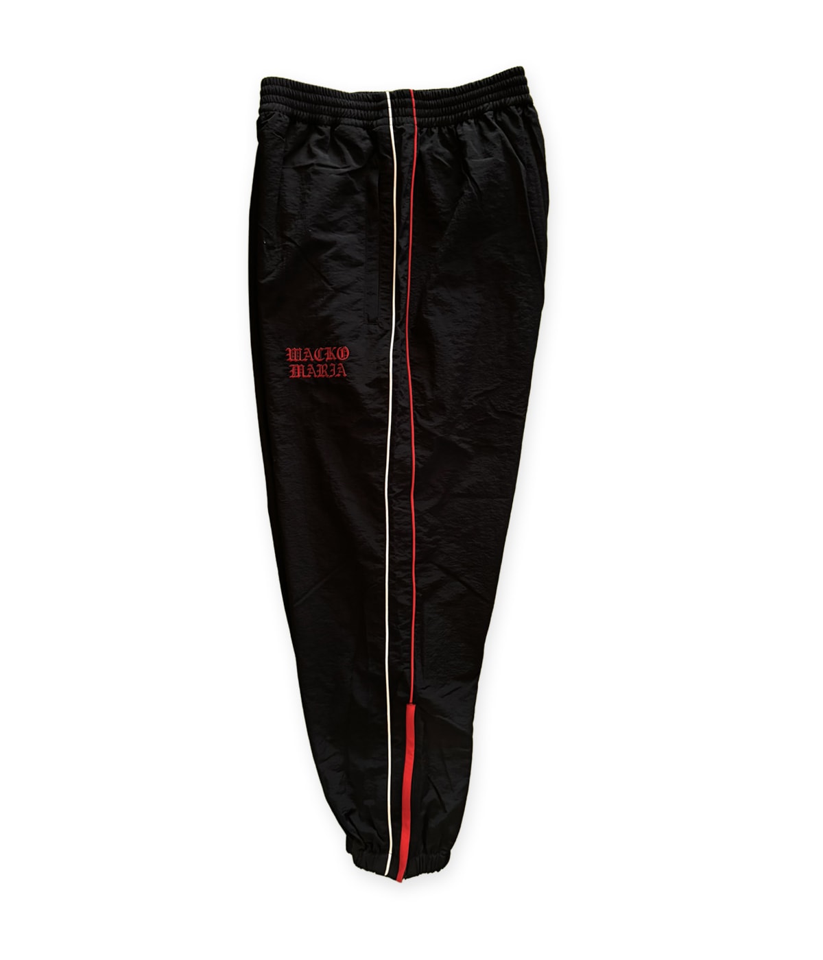 NYLON TRACK PANTS (TYPE-1)【BLACK】