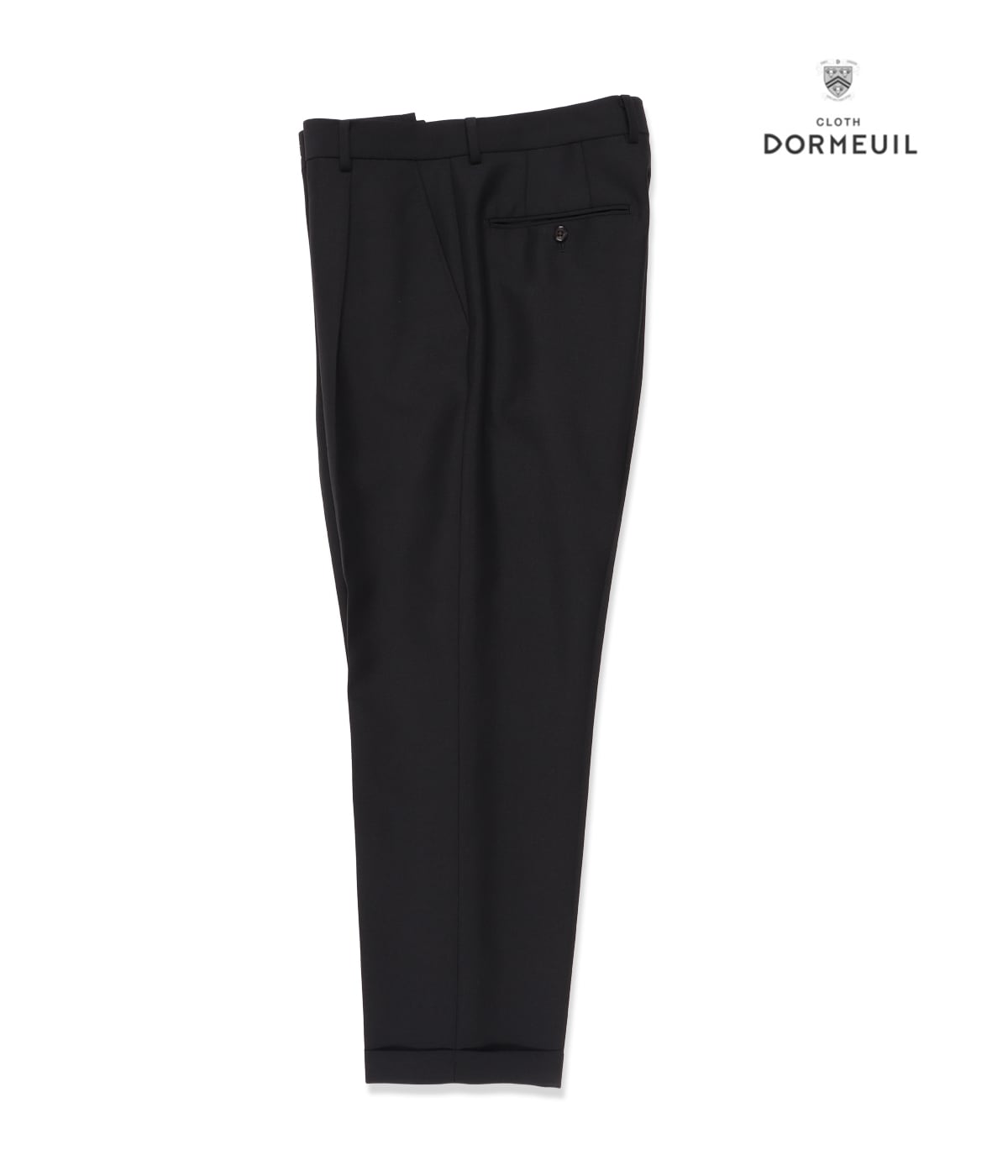 PLEATED TROUSERS (TYPE-2) -DORMEUL-【BLACK】｜WACKO MARIA｜MELTING