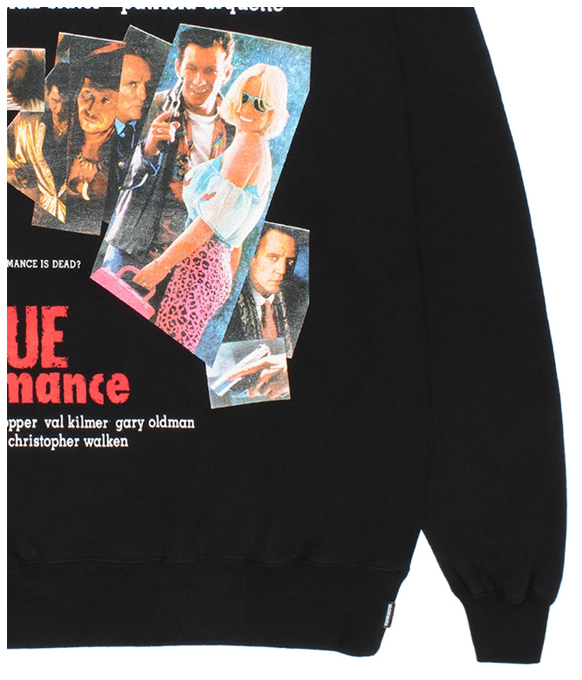 TRUE ROMANCE / WASHED HEAVY WEIGHT SWEAT SHIRT【BLACK】