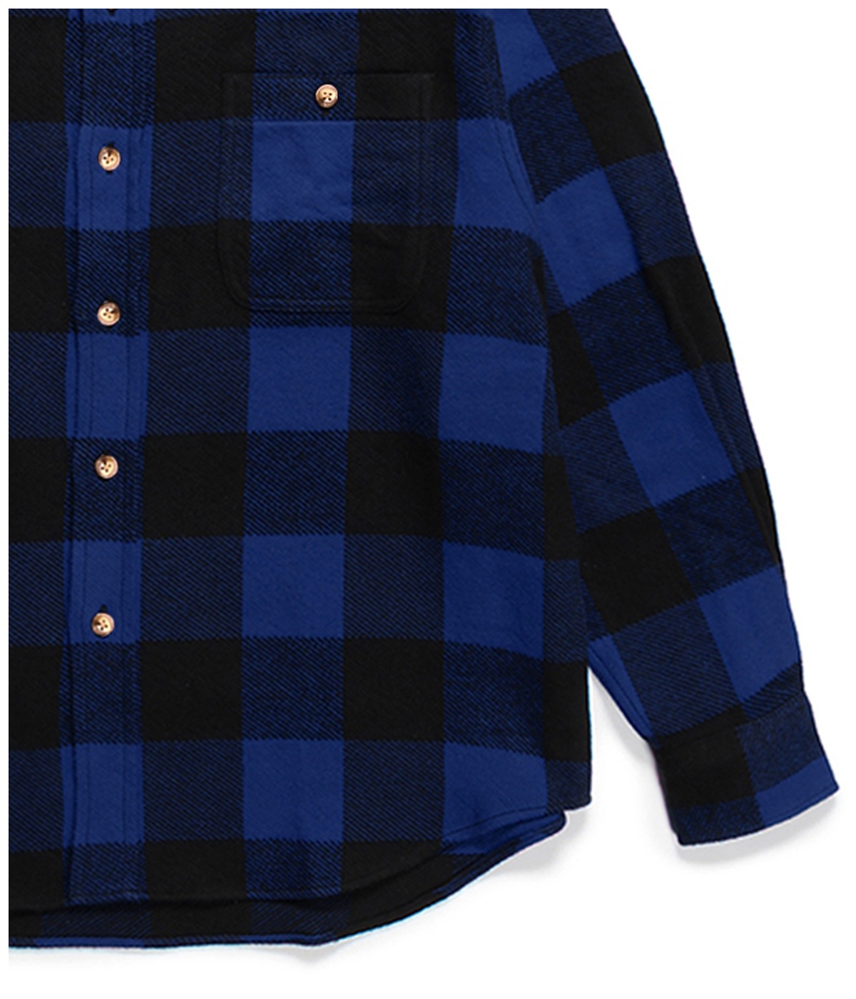 BLOCK CHECK FLANNEL SHIRT (TYPE-1)【BLUE】｜WACKO MARIA｜MELTING 