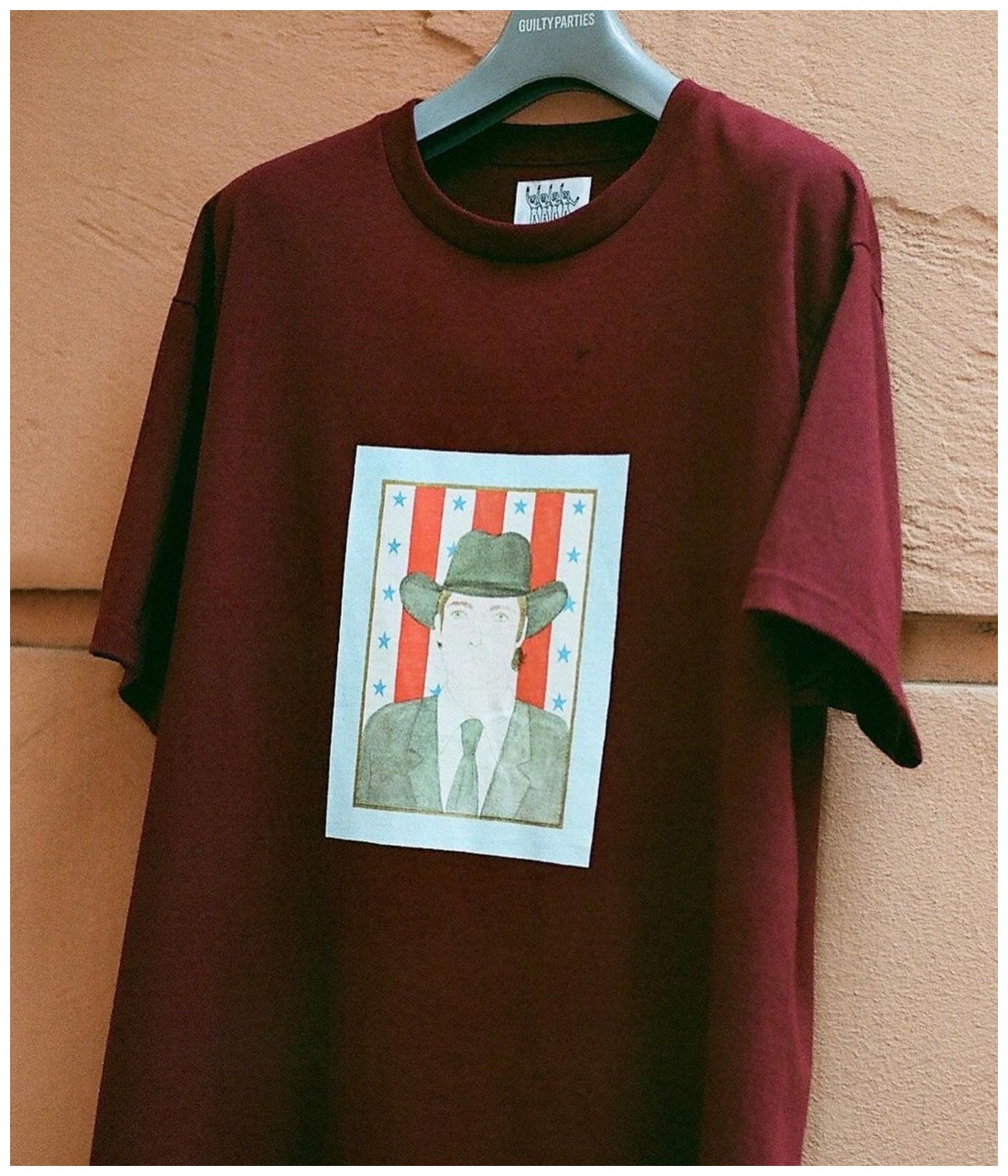 世界平和プロジェクト / T-SHIRT (TYPE-6)【BURGUNDY】｜WACKO MARIA