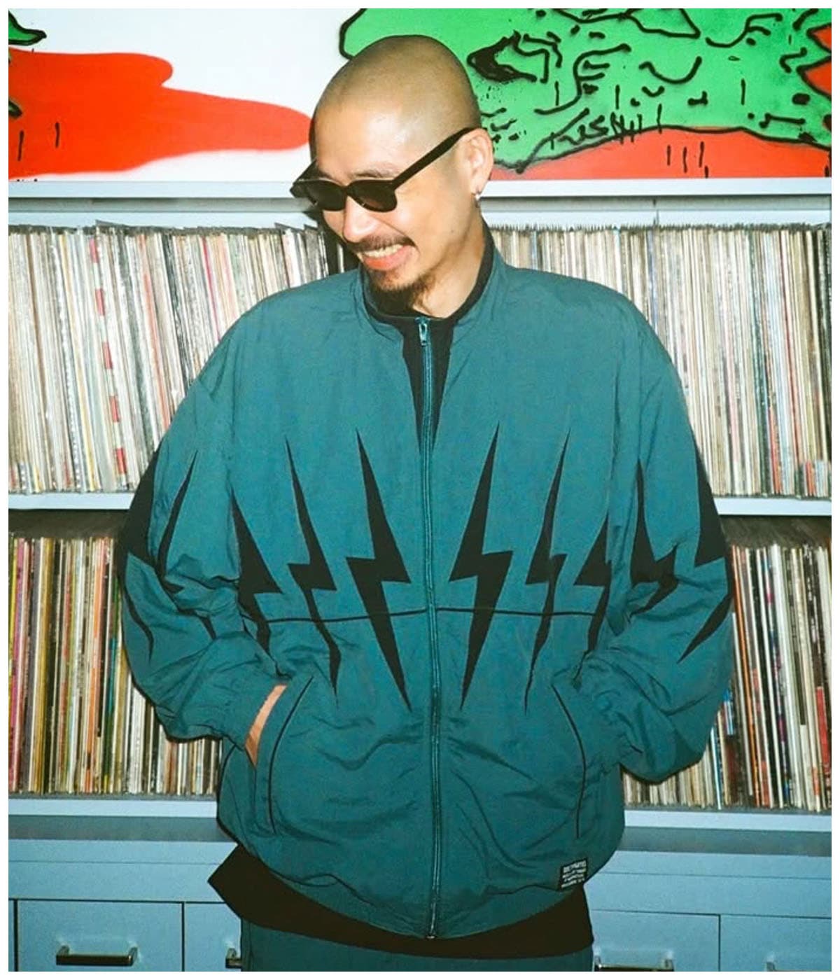 NYLON TRACK JACKET (TYPE-3)【GREEN】｜WACKO MARIA｜MELTING POT