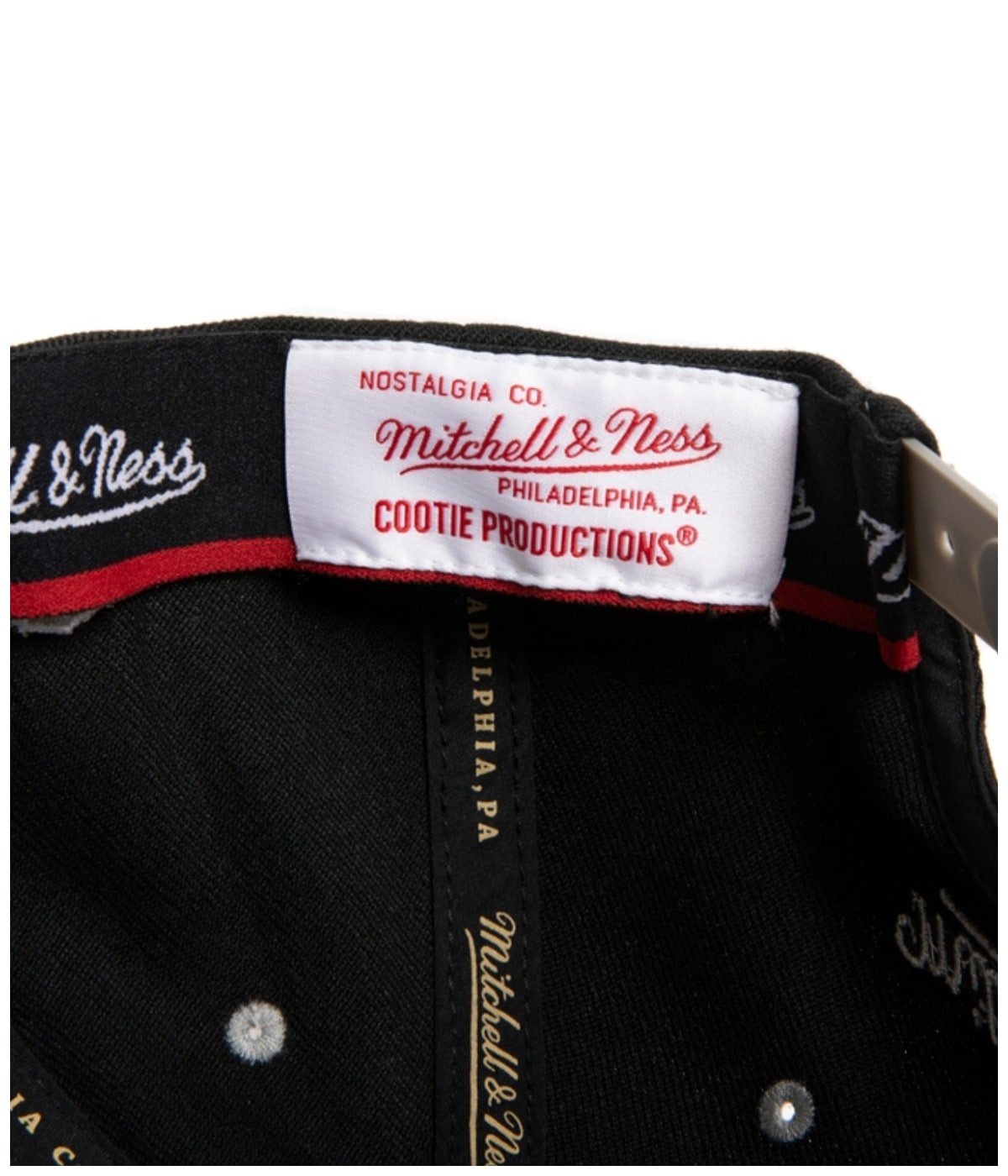 Mitchell & Ness / 6 PANEL STRETCH SNAPBACK CAP【BLACK】｜COOTIE