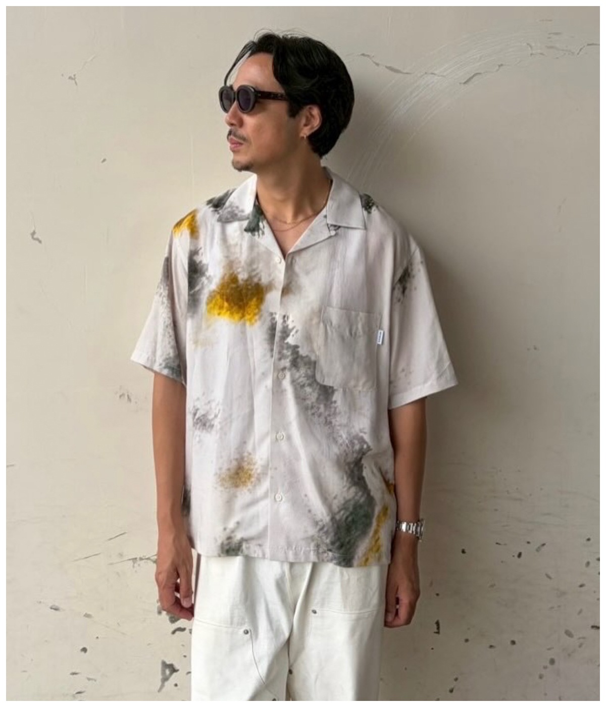 R9 PAINTED SS SHIRT【BEIGE】