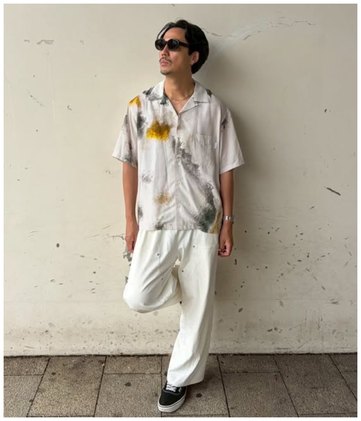 R9 PAINTED SS SHIRT【BEIGE】
