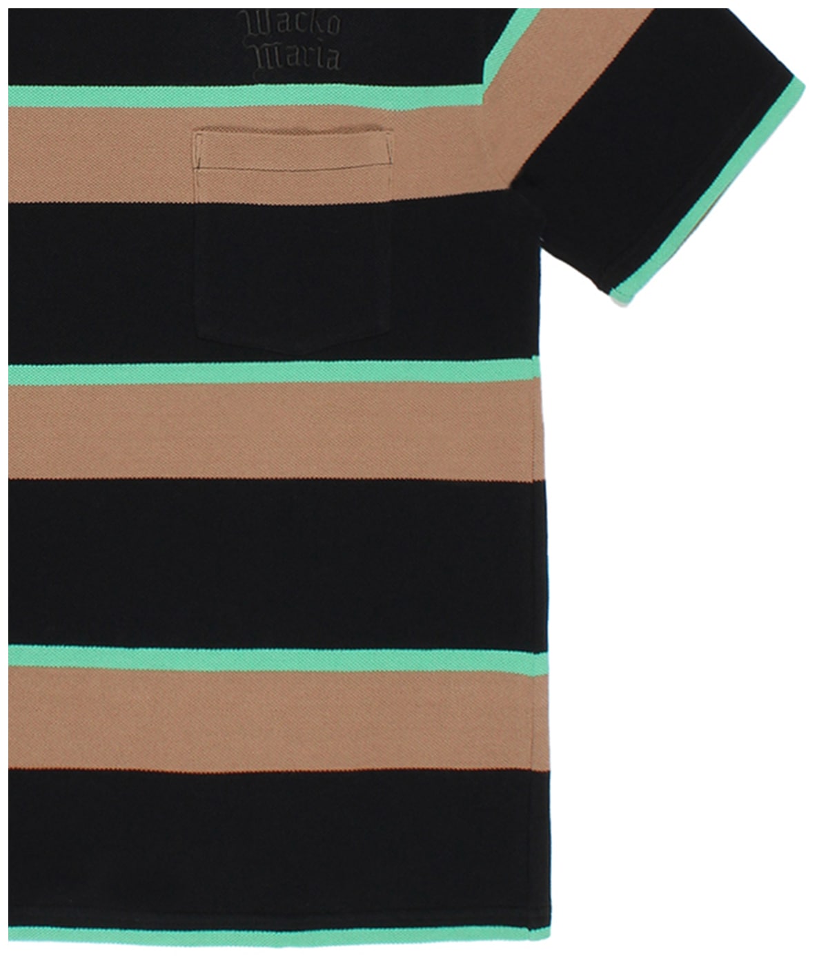 WACKO MARIA STRIPED POCKET T-SHIRT XL
