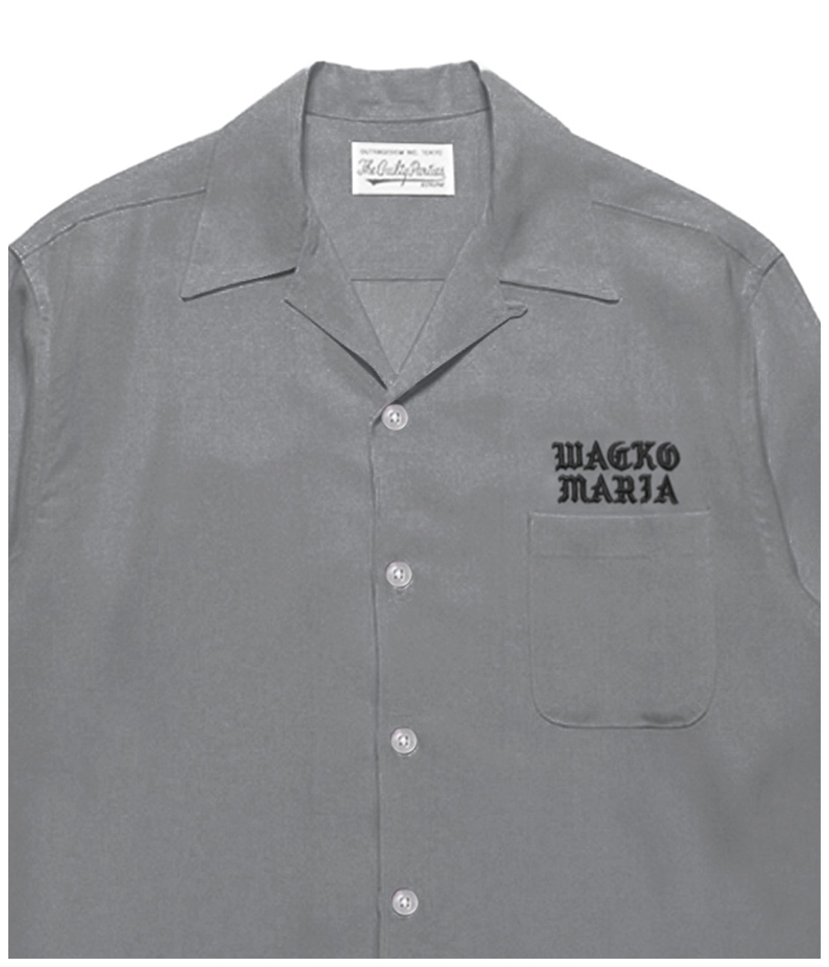 50'S OPEN COLLAR SHIRT L/S (TYPE-2)【GRAY】｜WACKO MARIA｜MELTING