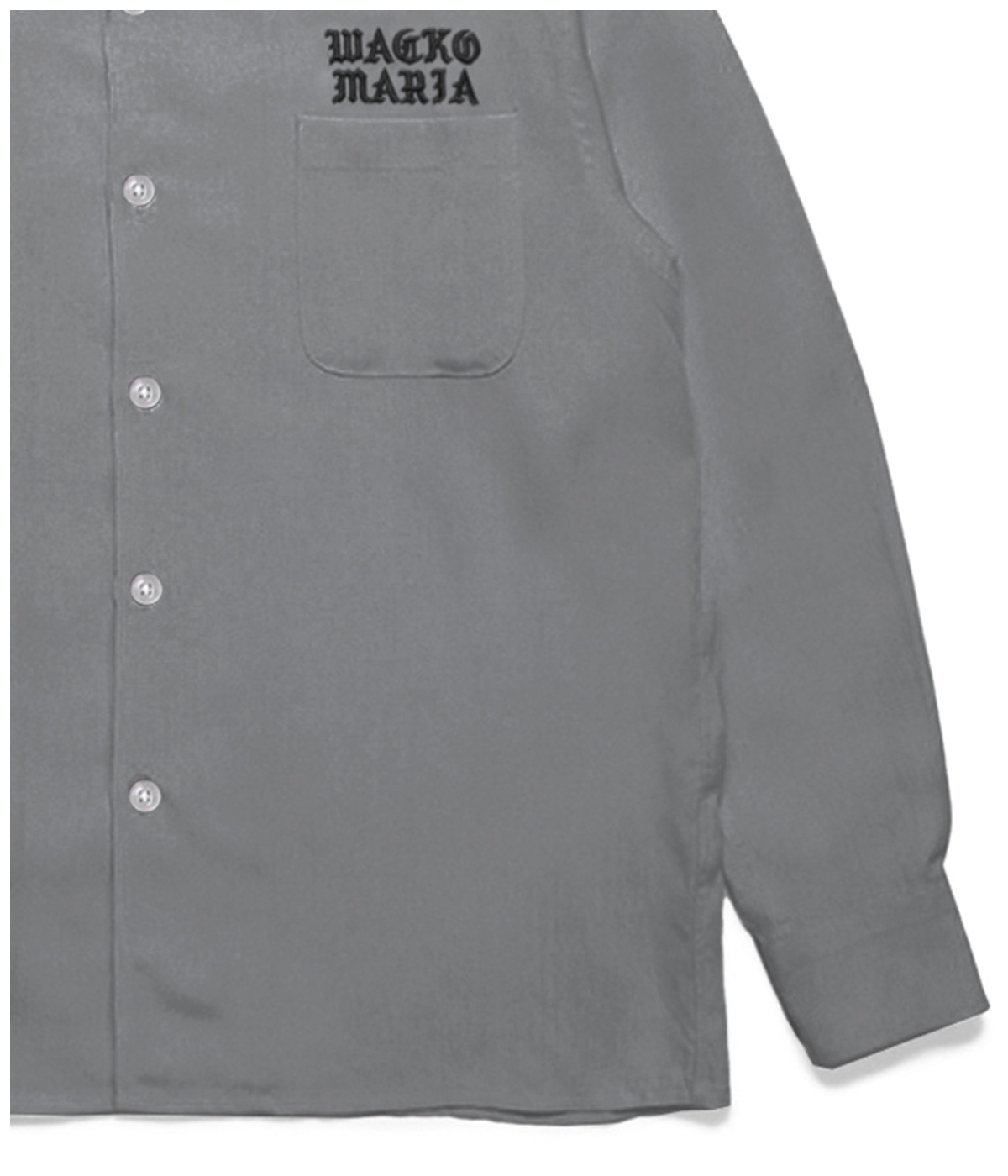 50'S OPEN COLLAR SHIRT L/S (TYPE-2)【GRAY】｜WACKO MARIA｜MELTING