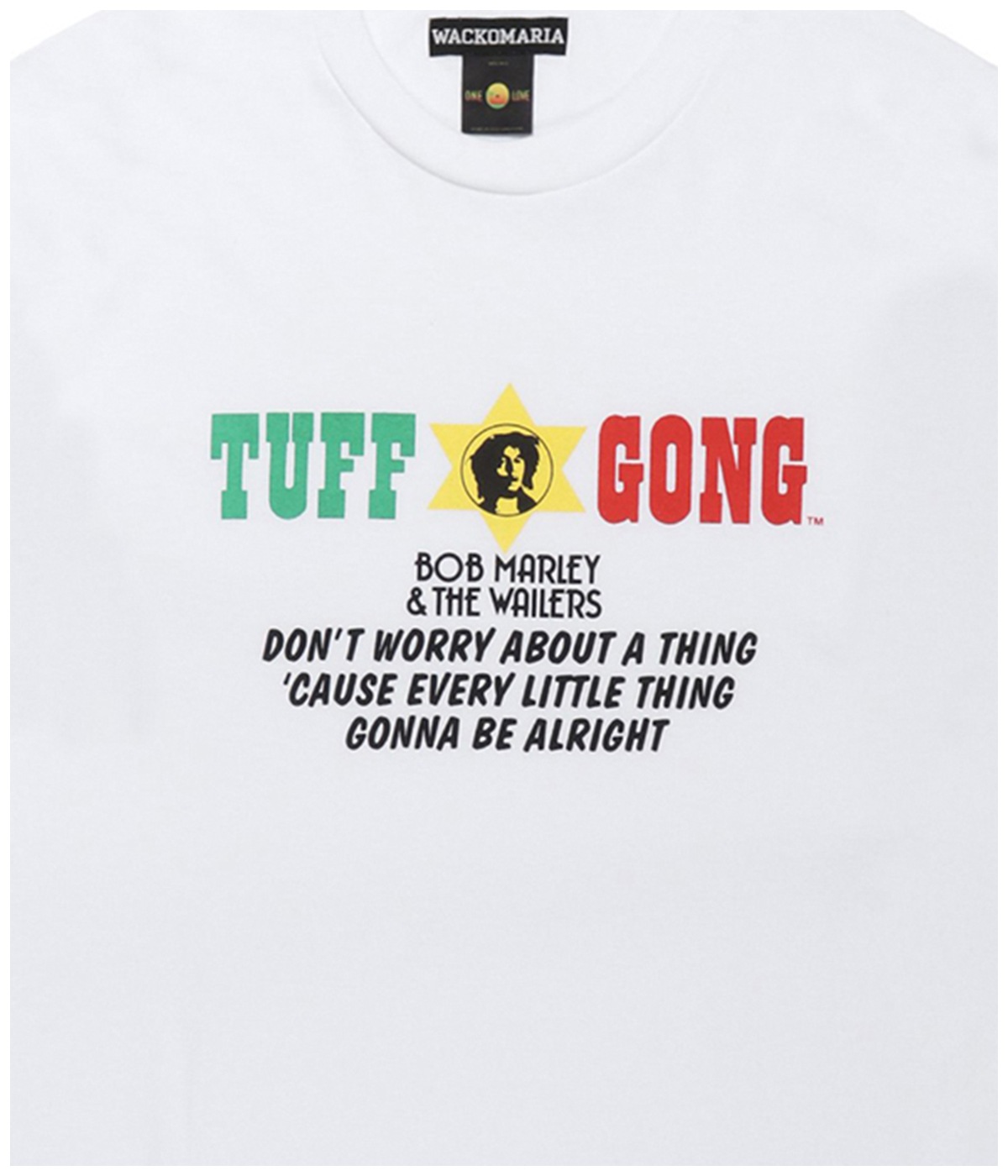 BOB MARLEY / CREW NECK T-SHIRT (TYPE-3)【WHITE】