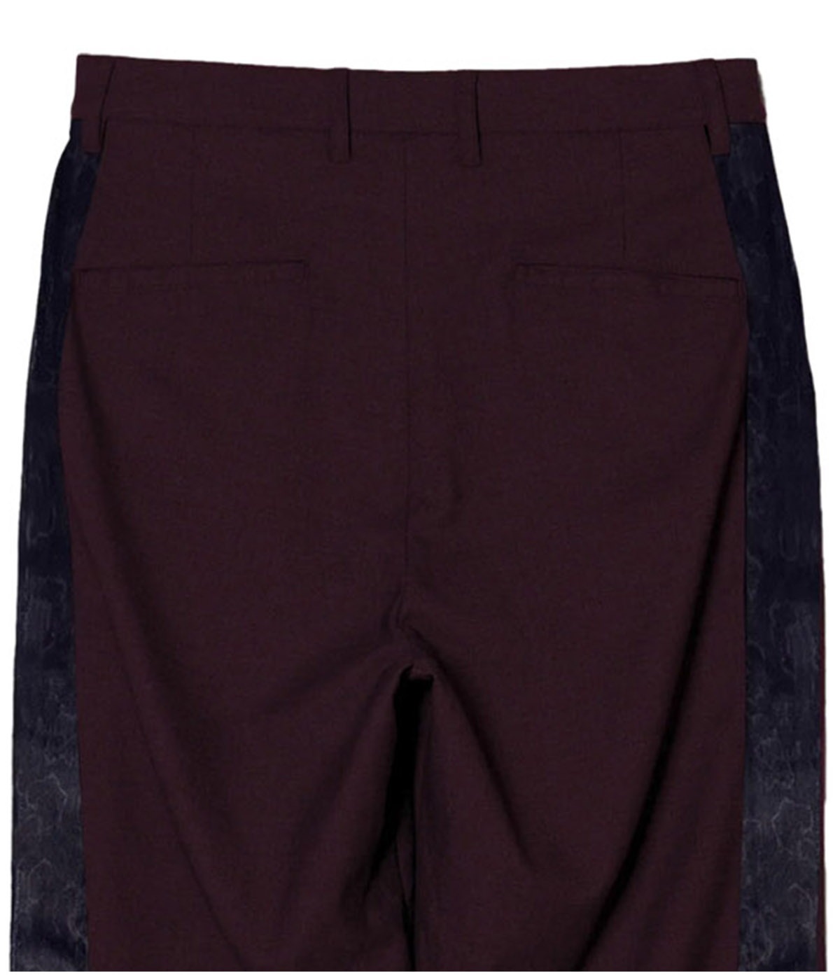 SIDE LINE TUCK SLACKS【BORDEAUX】