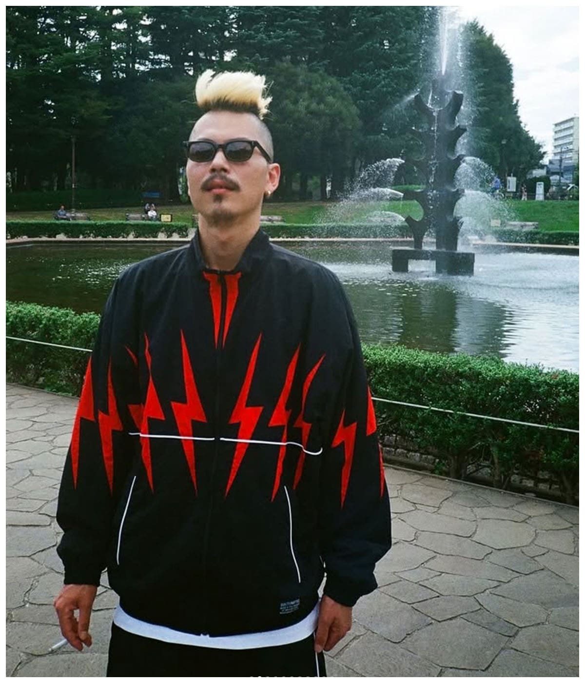 NYLON TRACK JACKET (TYPE-1)【BLACK】｜WACKO MARIA｜MELTING POT