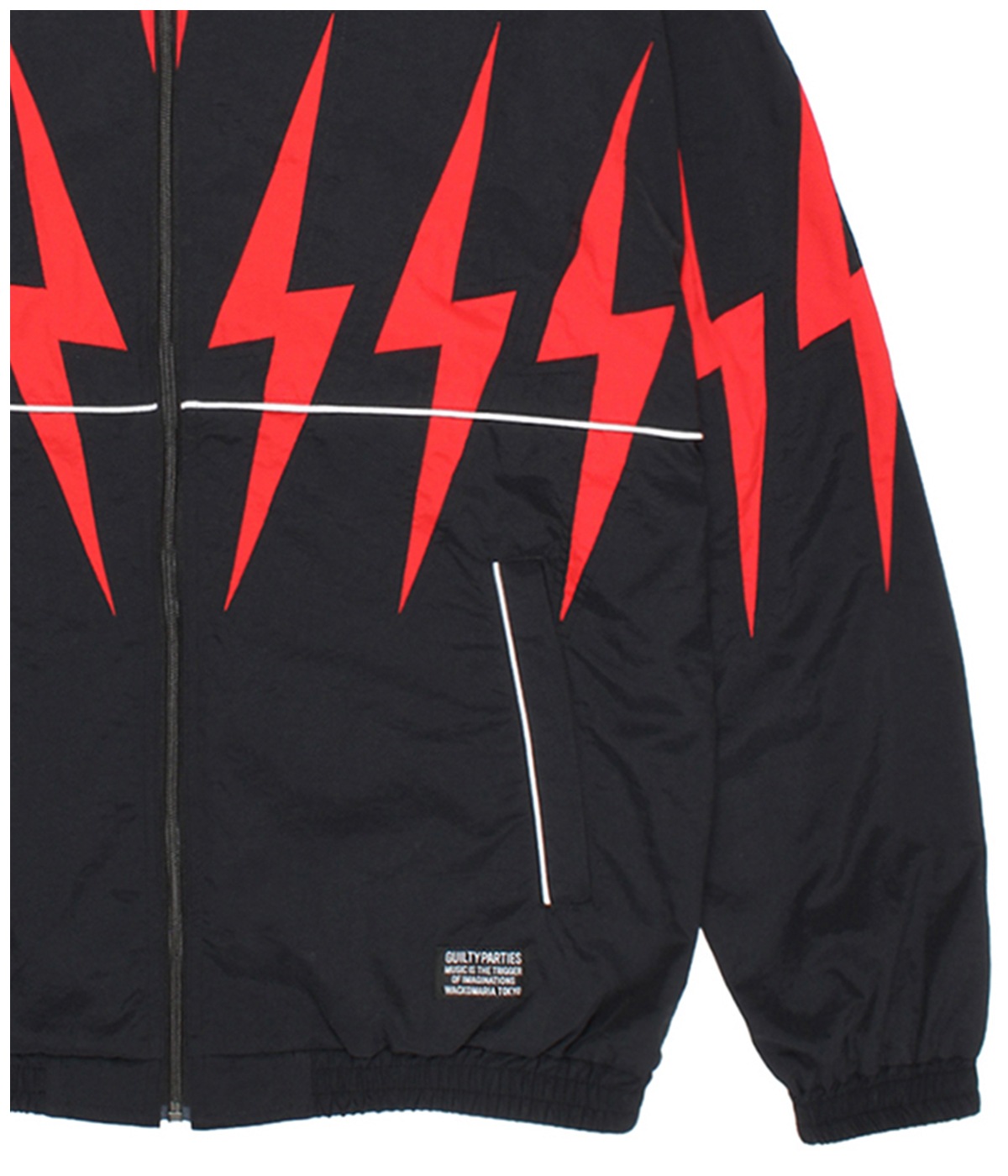 NYLON TRACK JACKET (TYPE-1)【BLACK】｜WACKO MARIA｜MELTING POT